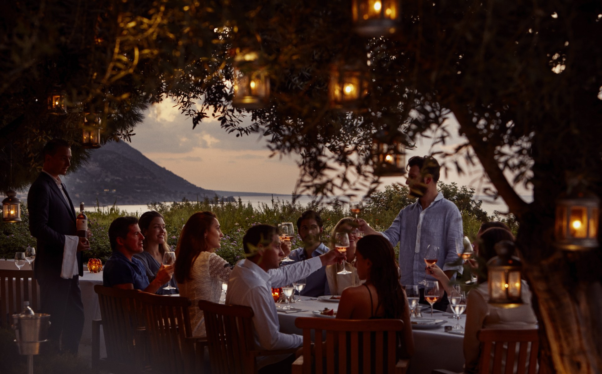 Abendessen auf der Terrasse