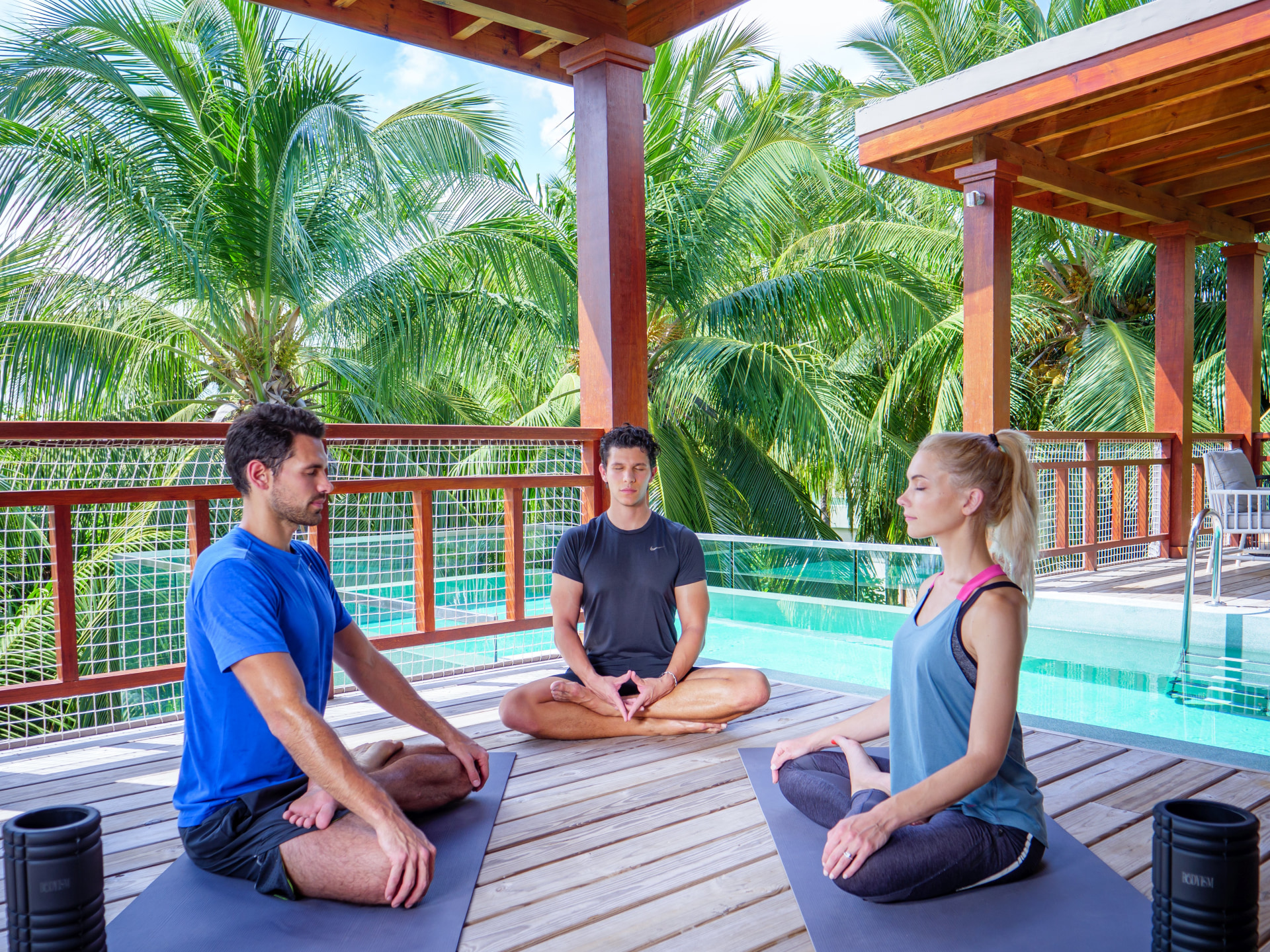 Yogastunden im Amilla Fushi