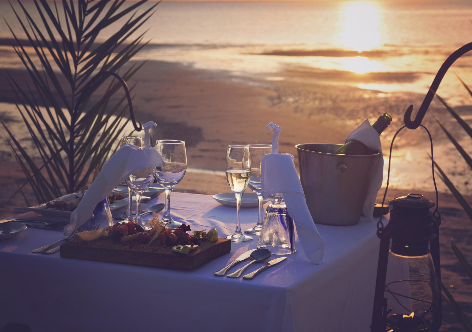 Privates Abendessen am Strand