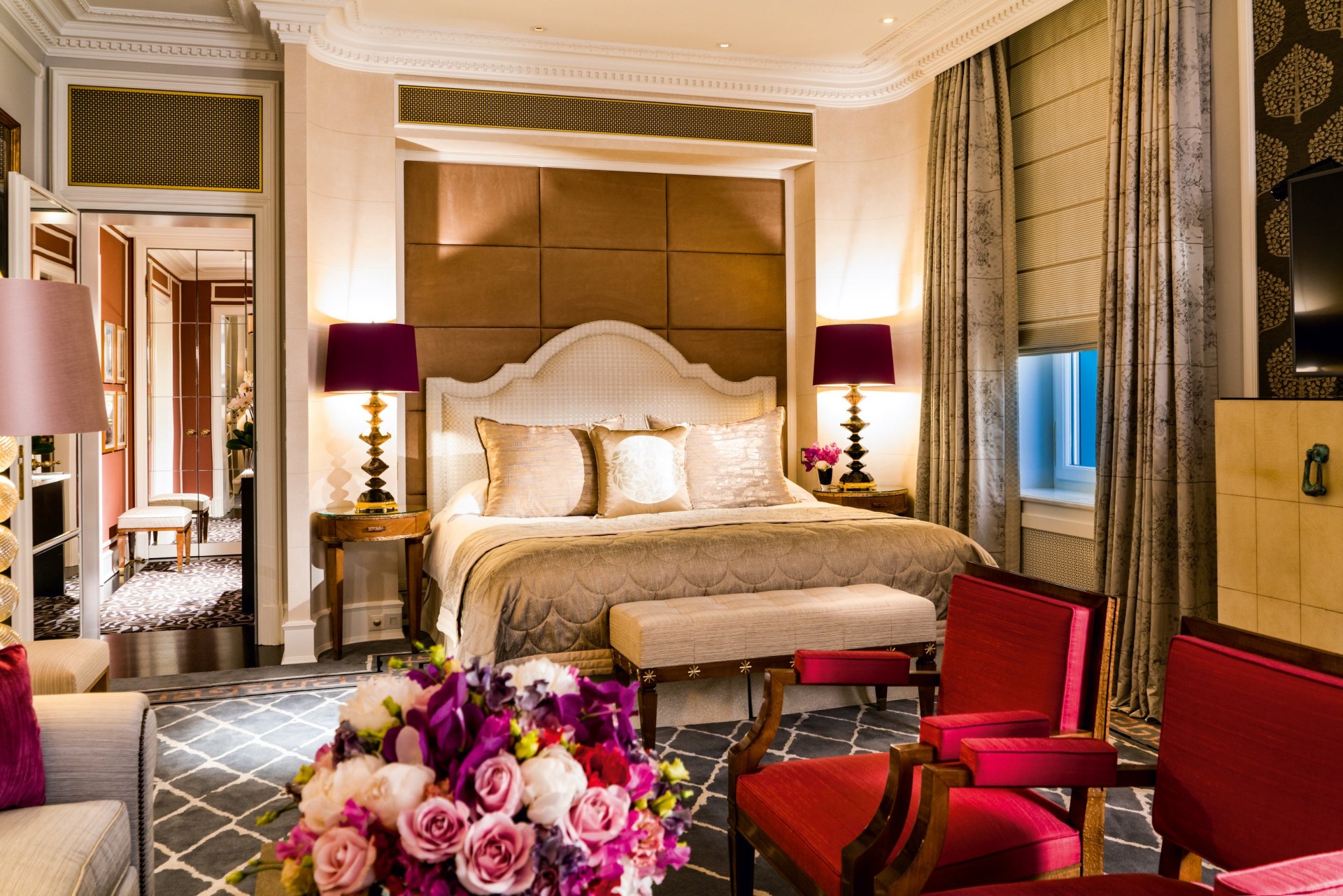 Suite Schlafzimmer des Baur au Lac