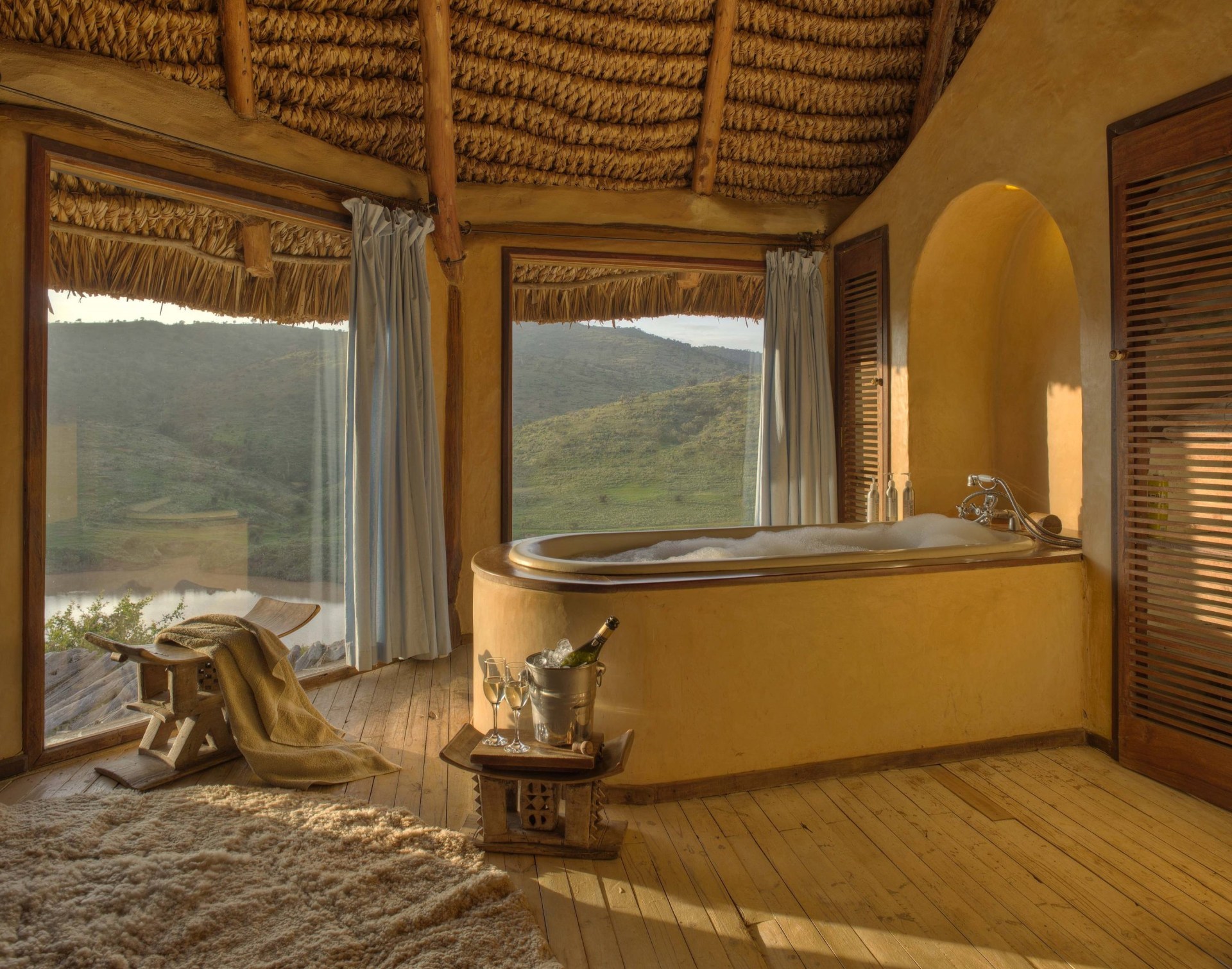 Badezimmer der Borana Lodge