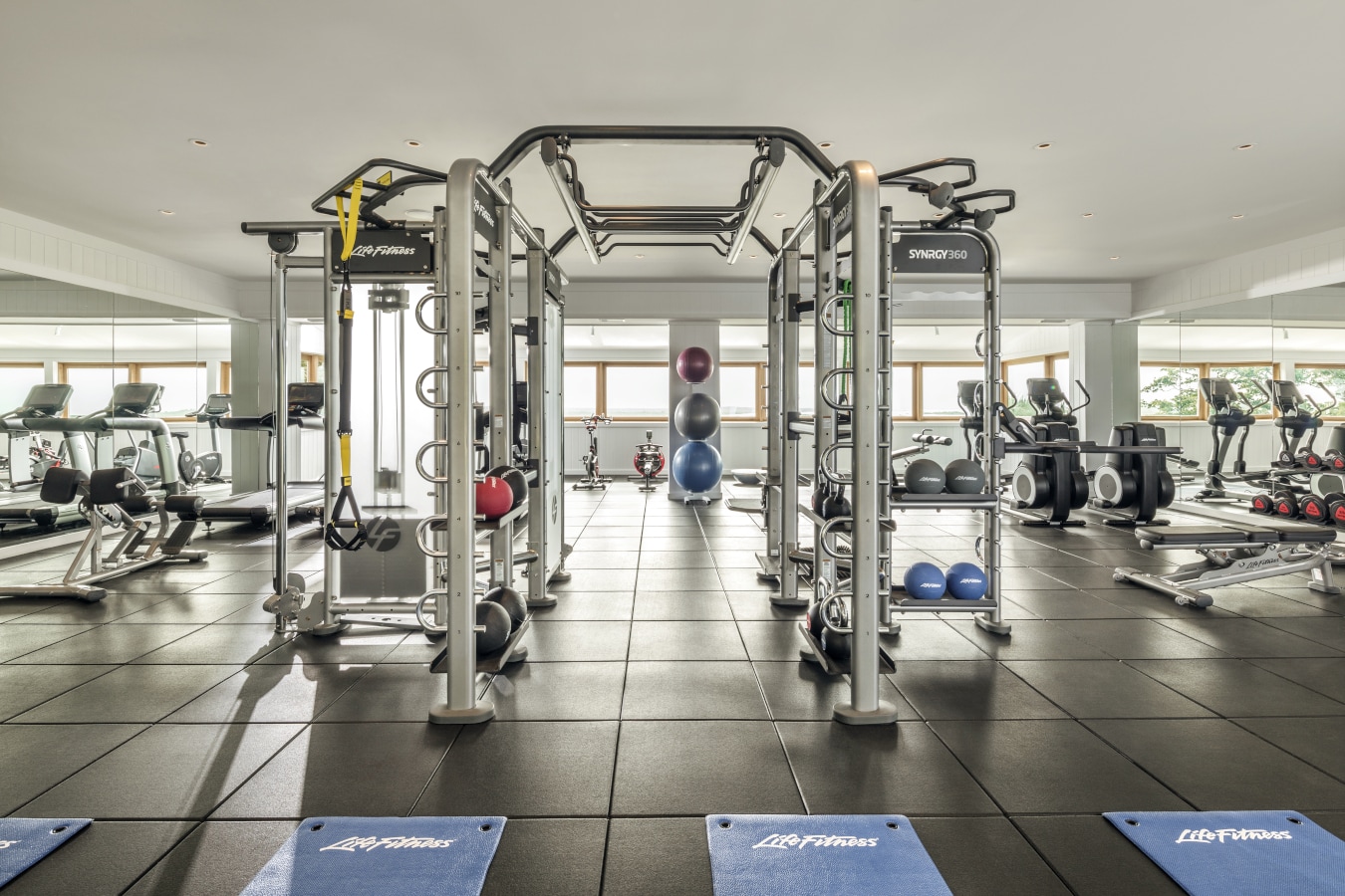 Innenansicht des Fitnessstudios COMO Parrot Cay