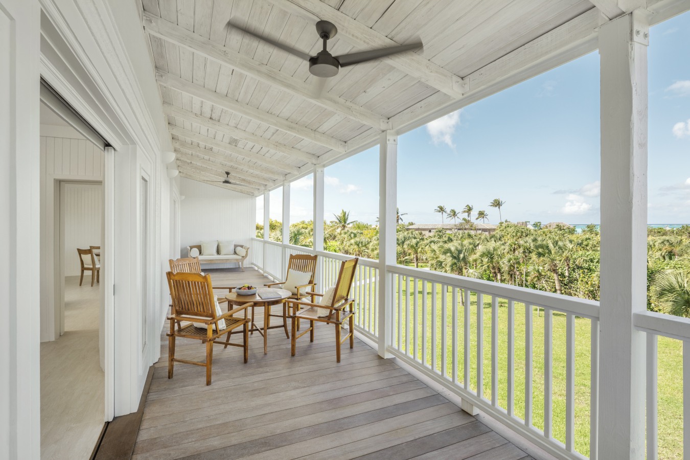 Außenansicht der Terrasse der COMO Suite im COMO Parrot Cay