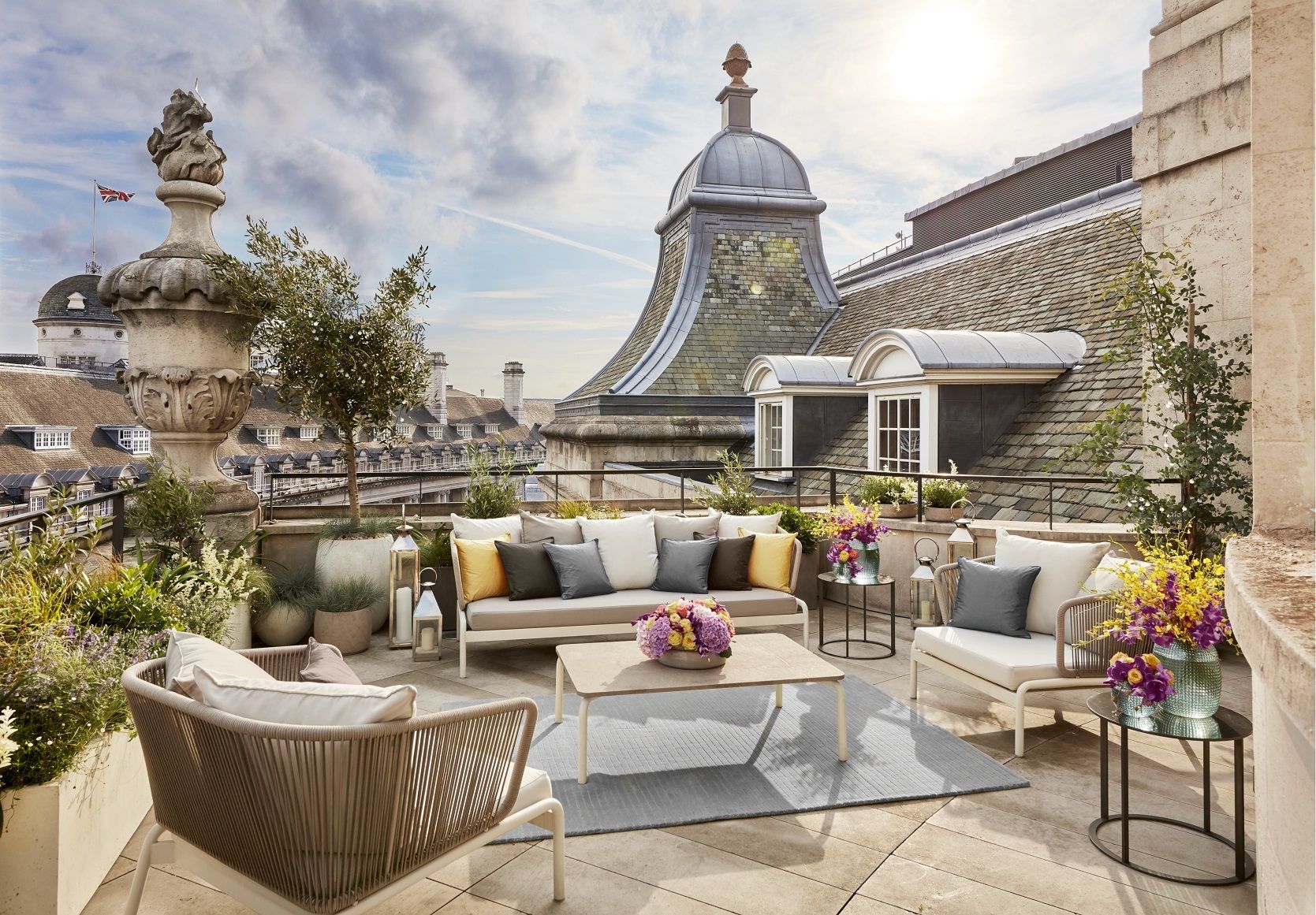 Dachterrasse der Penthouse Suite 