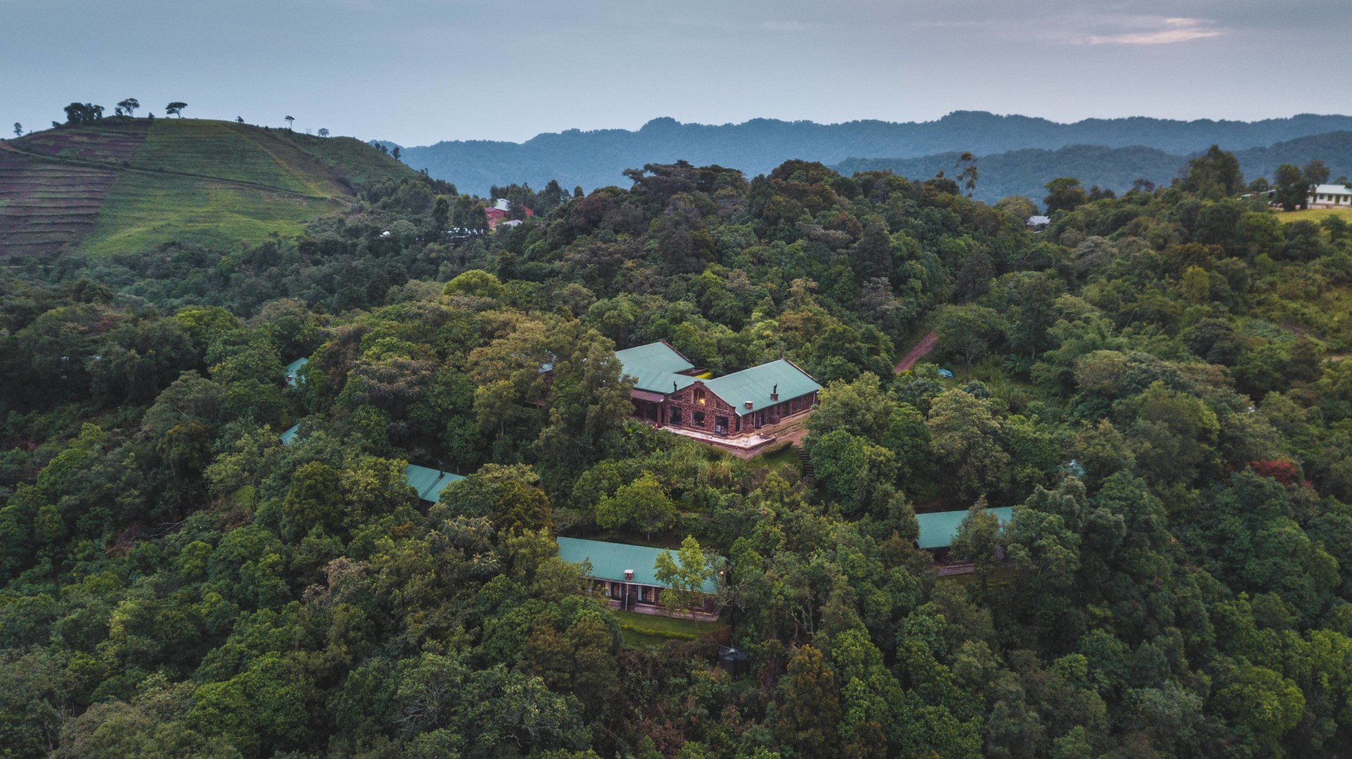 Lage der Clouds Mountain Gorilla Lodge