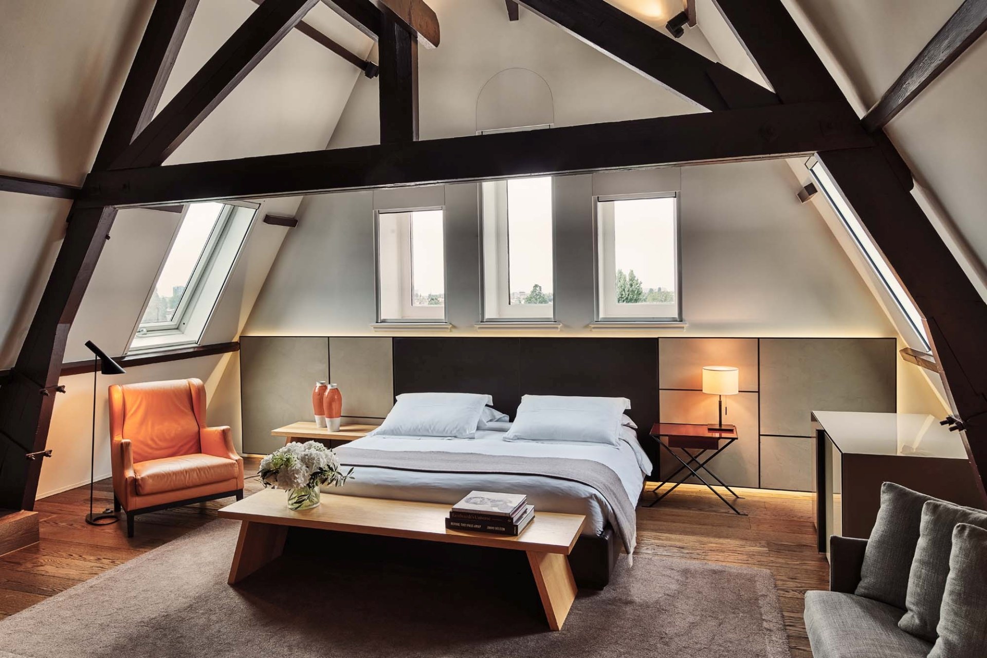 Innenansicht des Schlafbereiches der I Love Amsterdam Suite