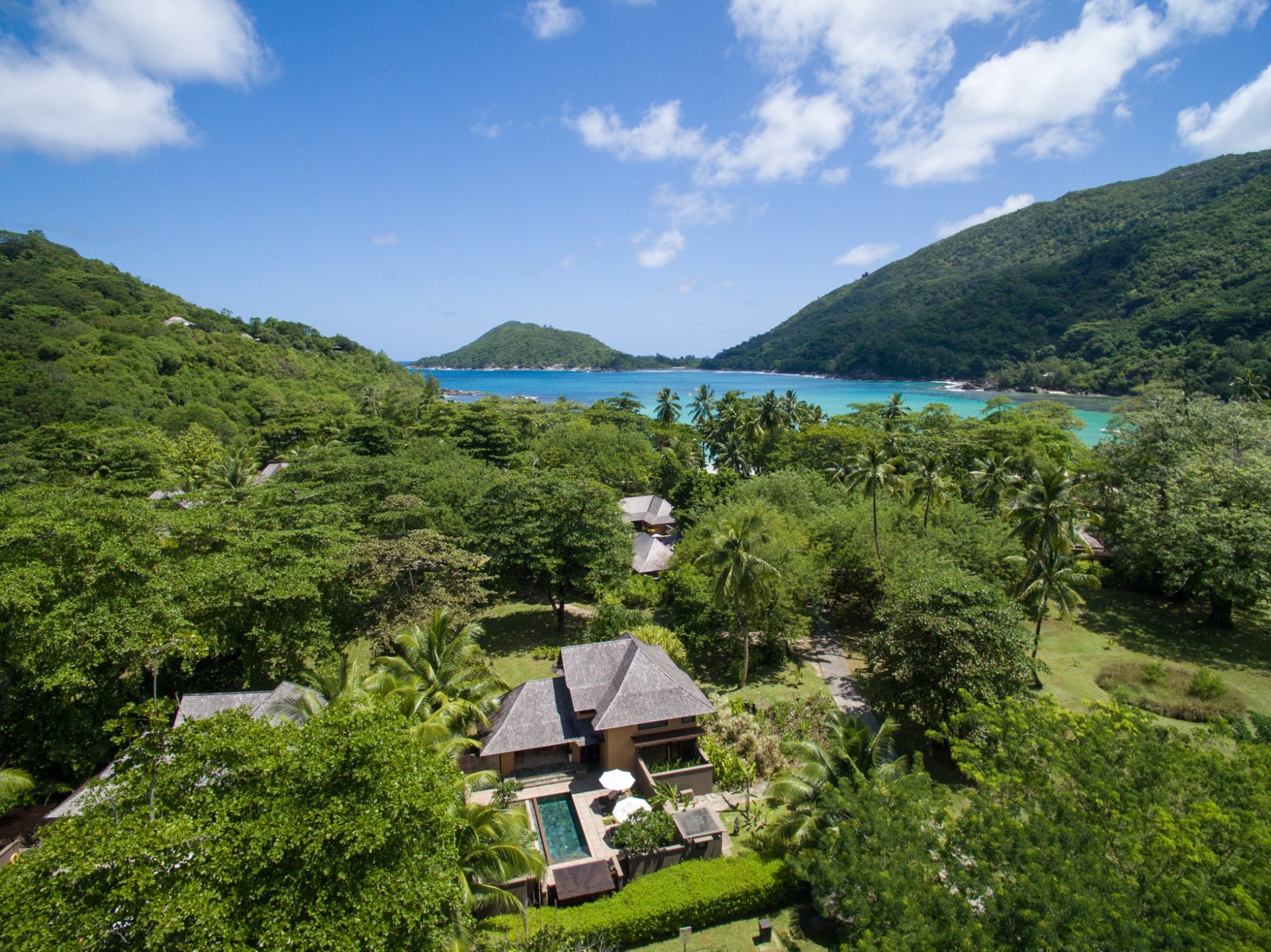 Panoramablick über das Resorts