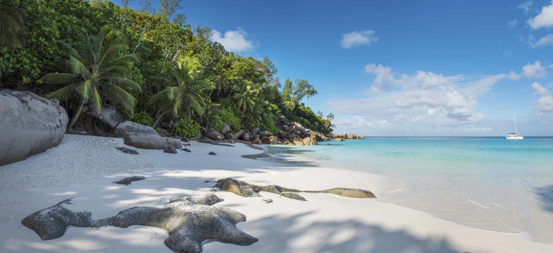 Panoramaaufnahme vom Strand