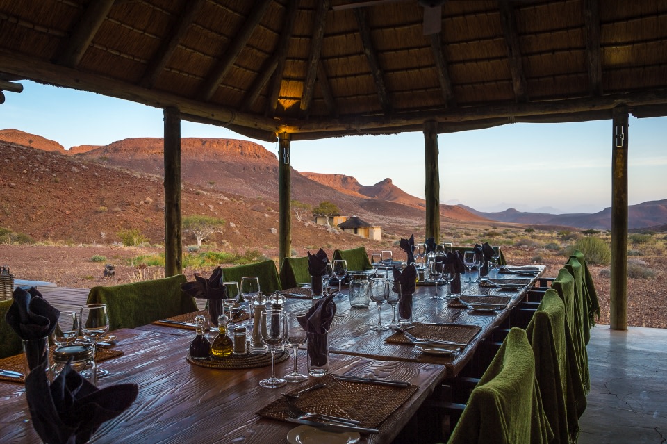 Essbereich des Damaraland Camp