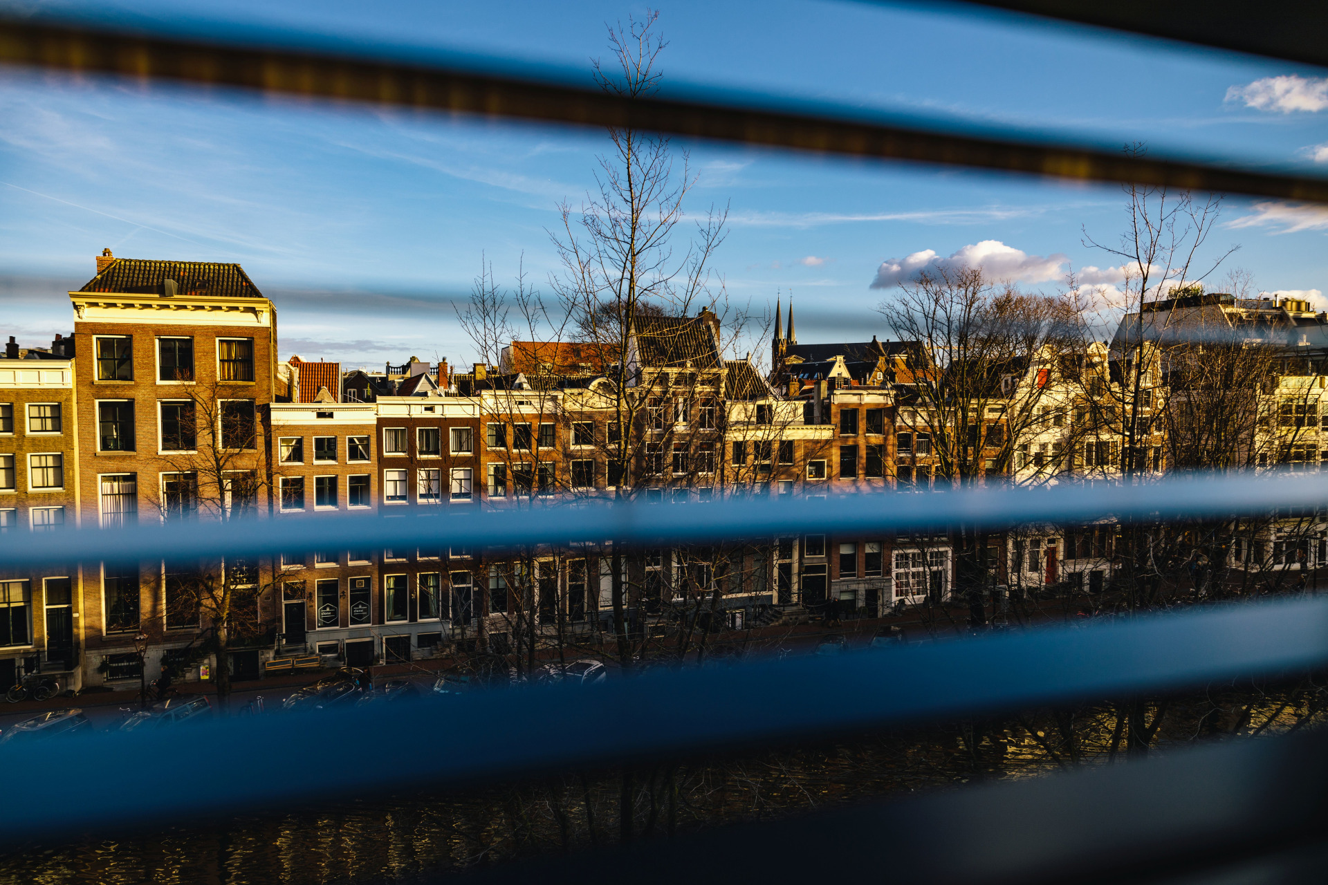 Zimmerausblick auf Amsterdam