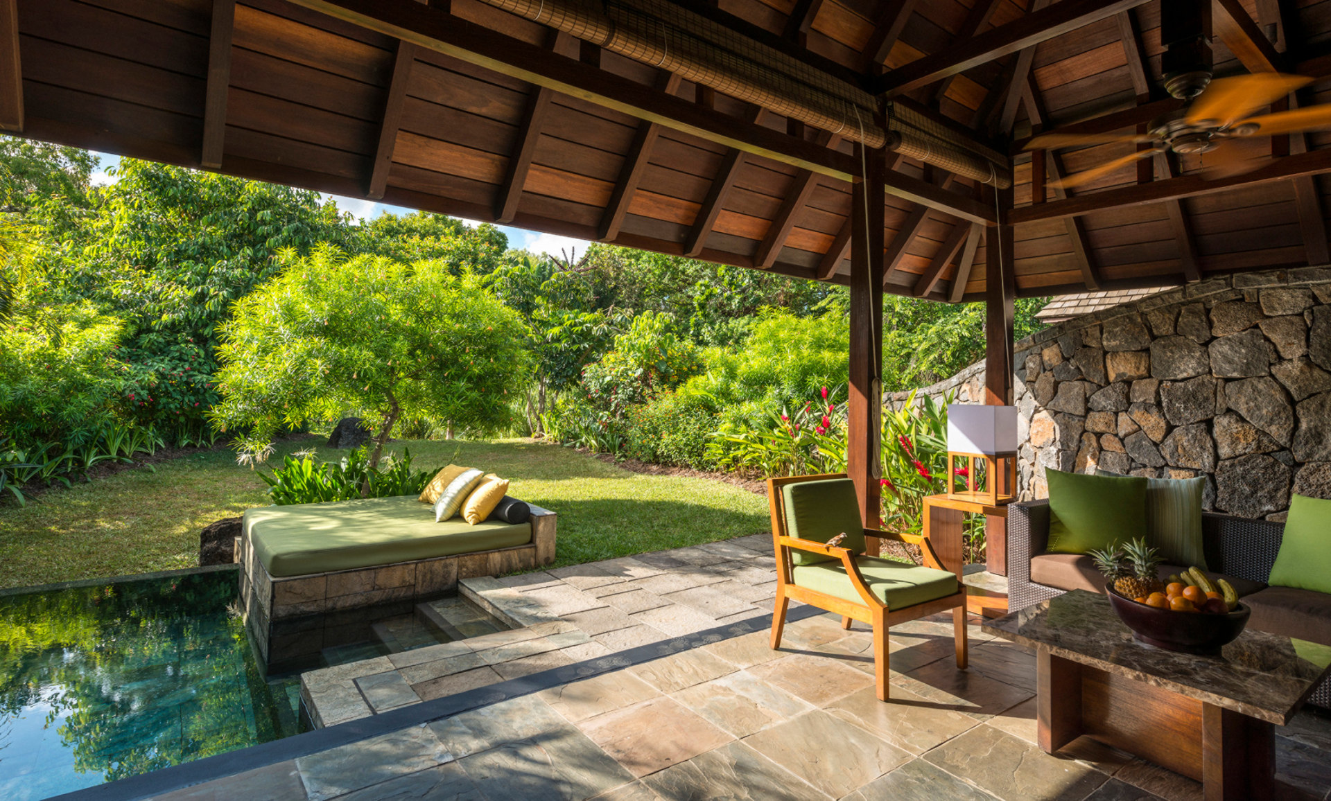 Terrasse der Beach Pool Villa