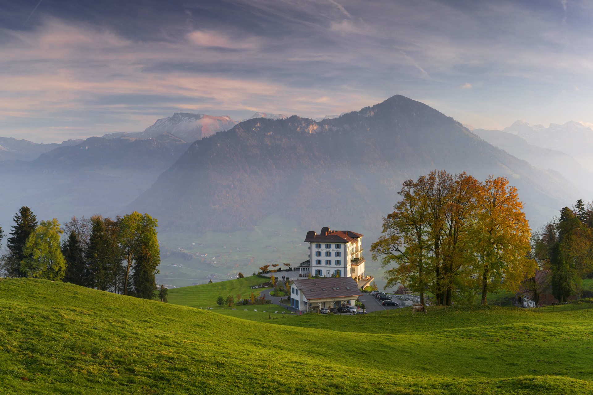 Panorama Aussicht der Villa Honegg 
