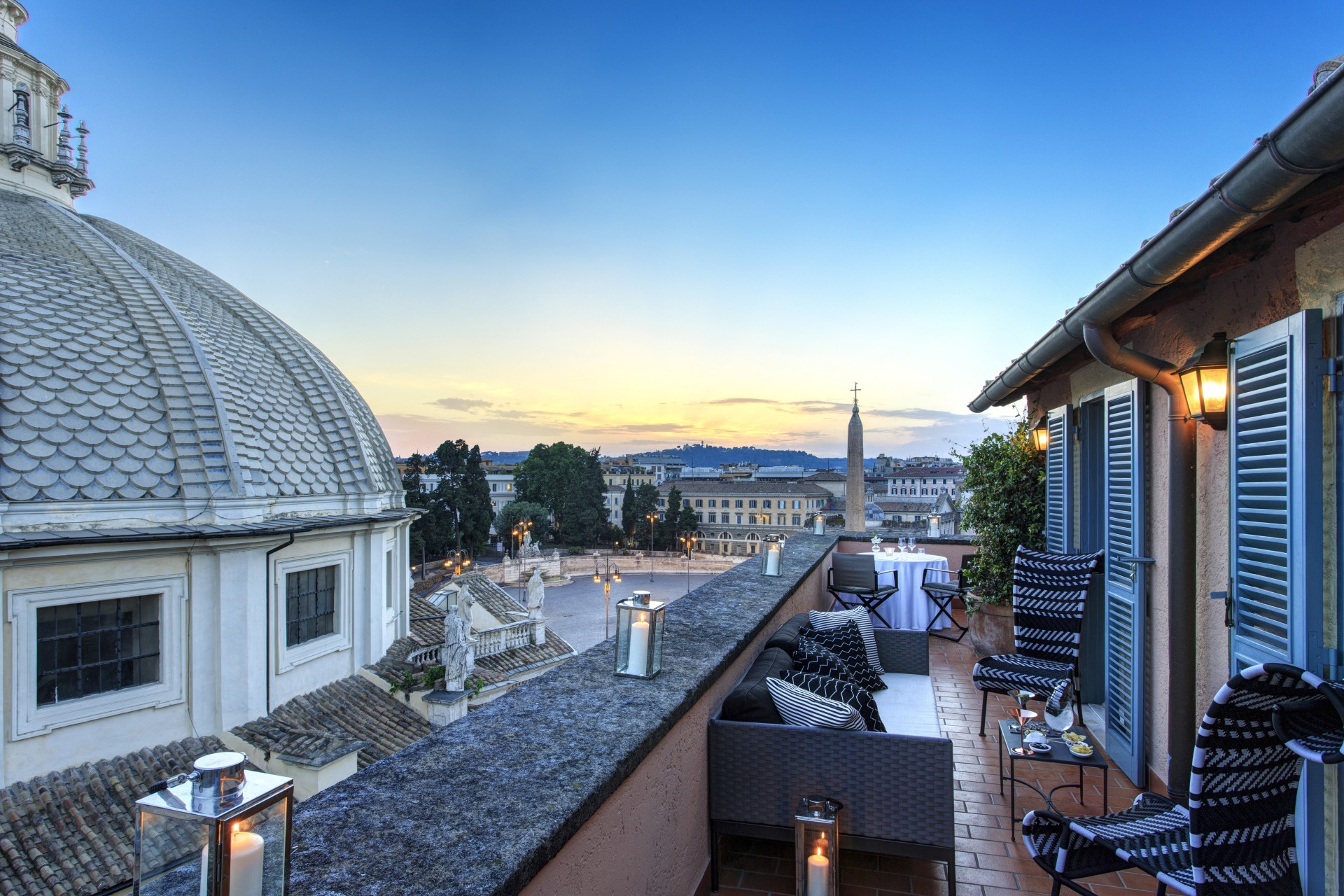 Terrasse mit Pool der Popolo Suite