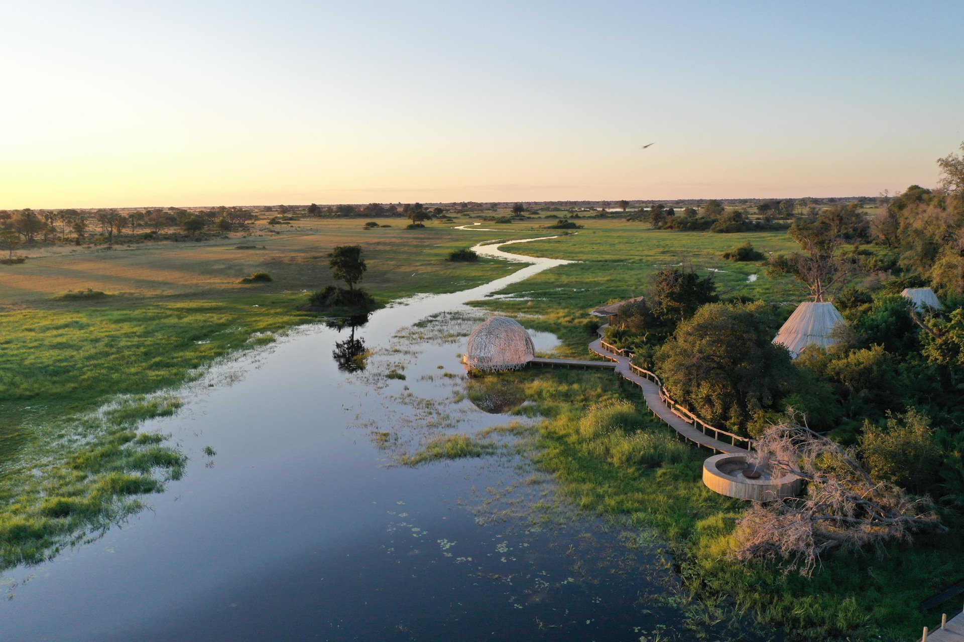 Lage des Jaop Camps in Botswana