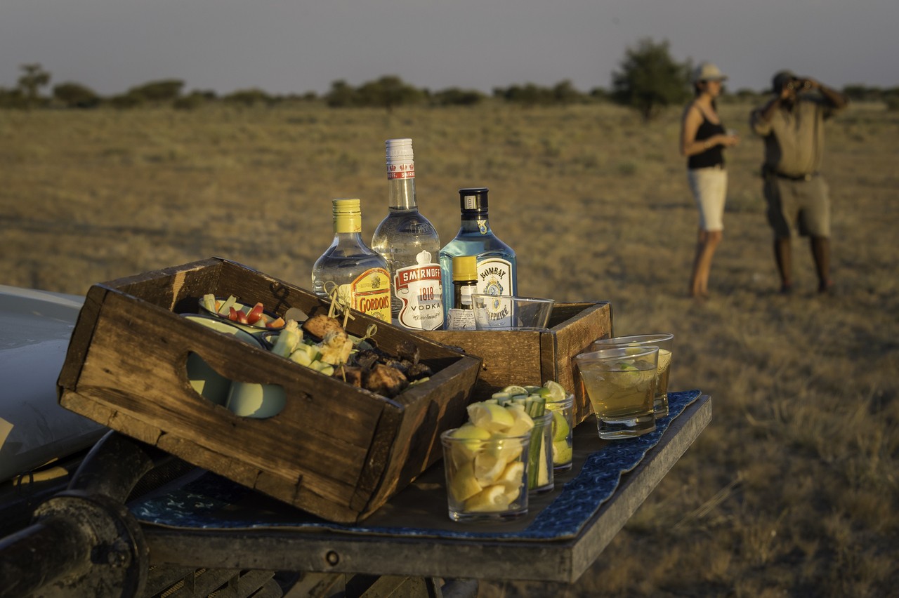 Picknick im Kalahari Plains Camp in Botswana