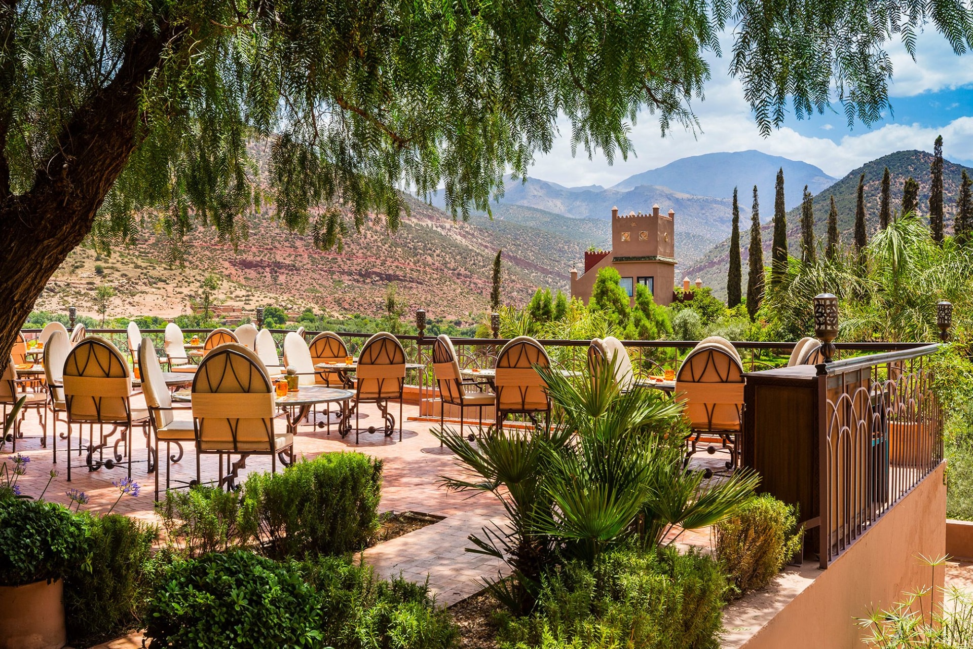 Terrasse beim Abendessen