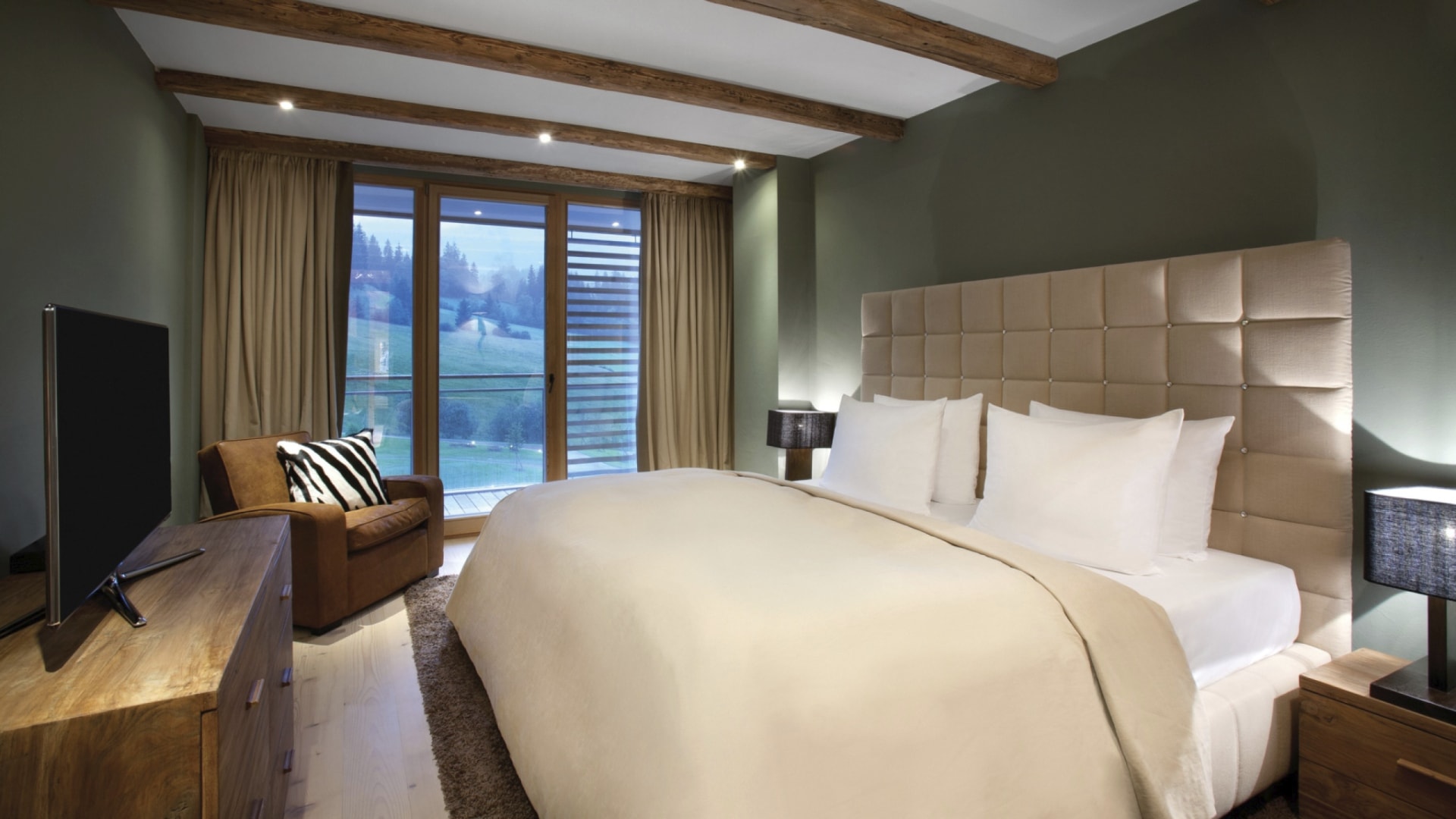 Schlafzimmer der Tirol Suite