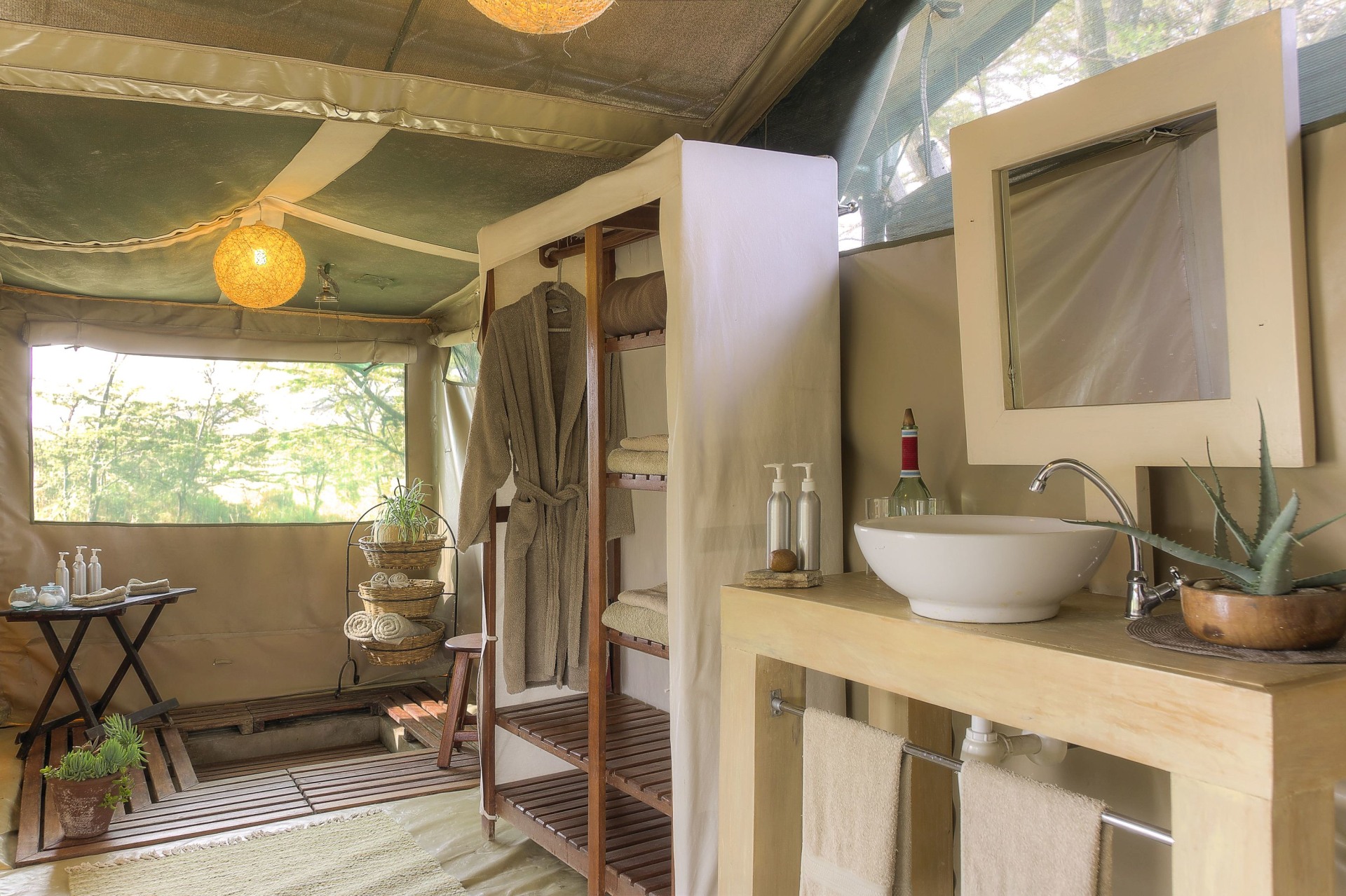 Badezimmer des Kicheche Bush Camp