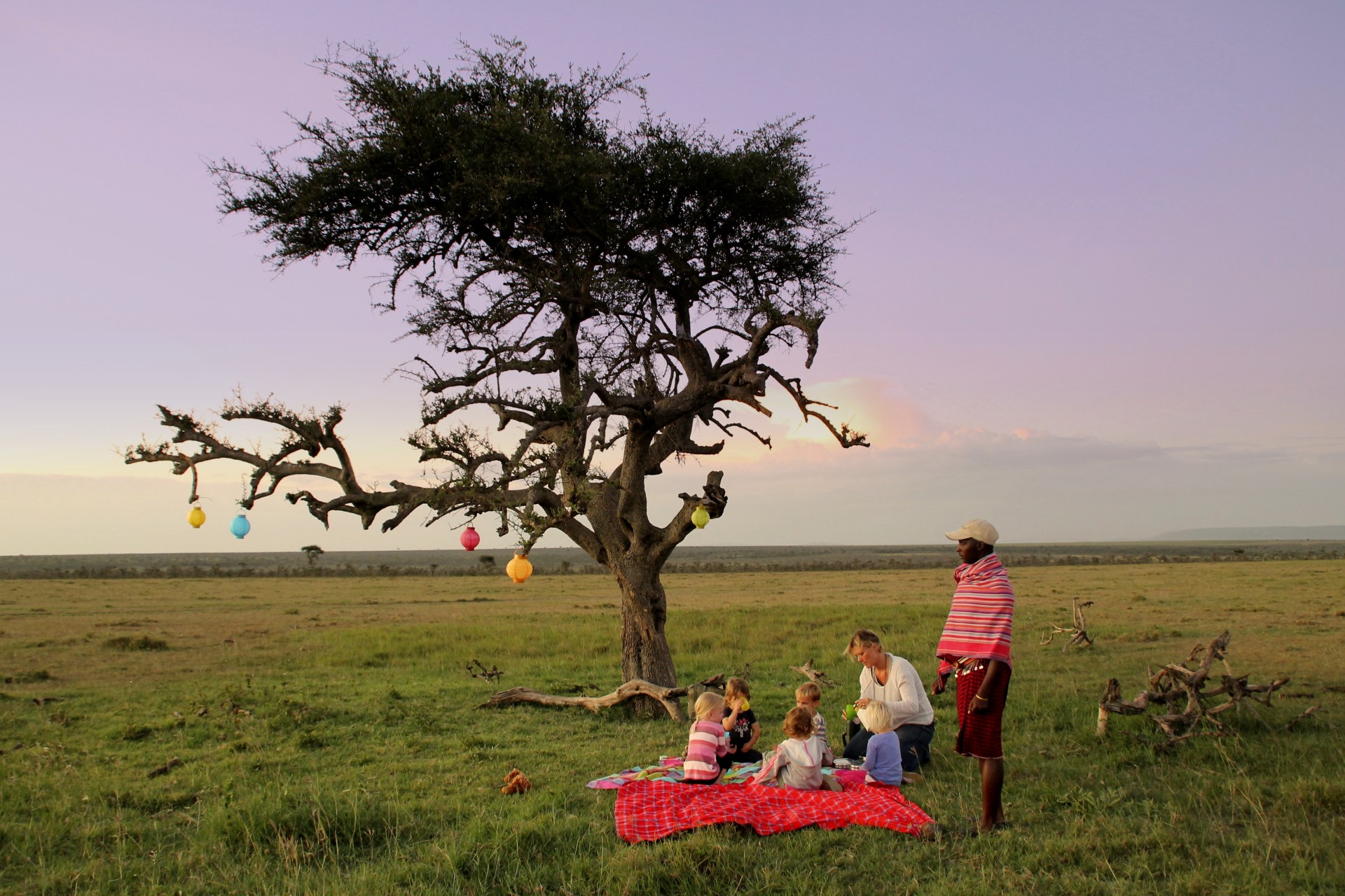 Picknick in der Wildnis nahe des Mara House