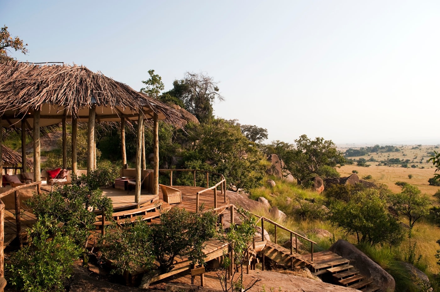 Aussenansicht einer Cottage im Lamai Serengeti