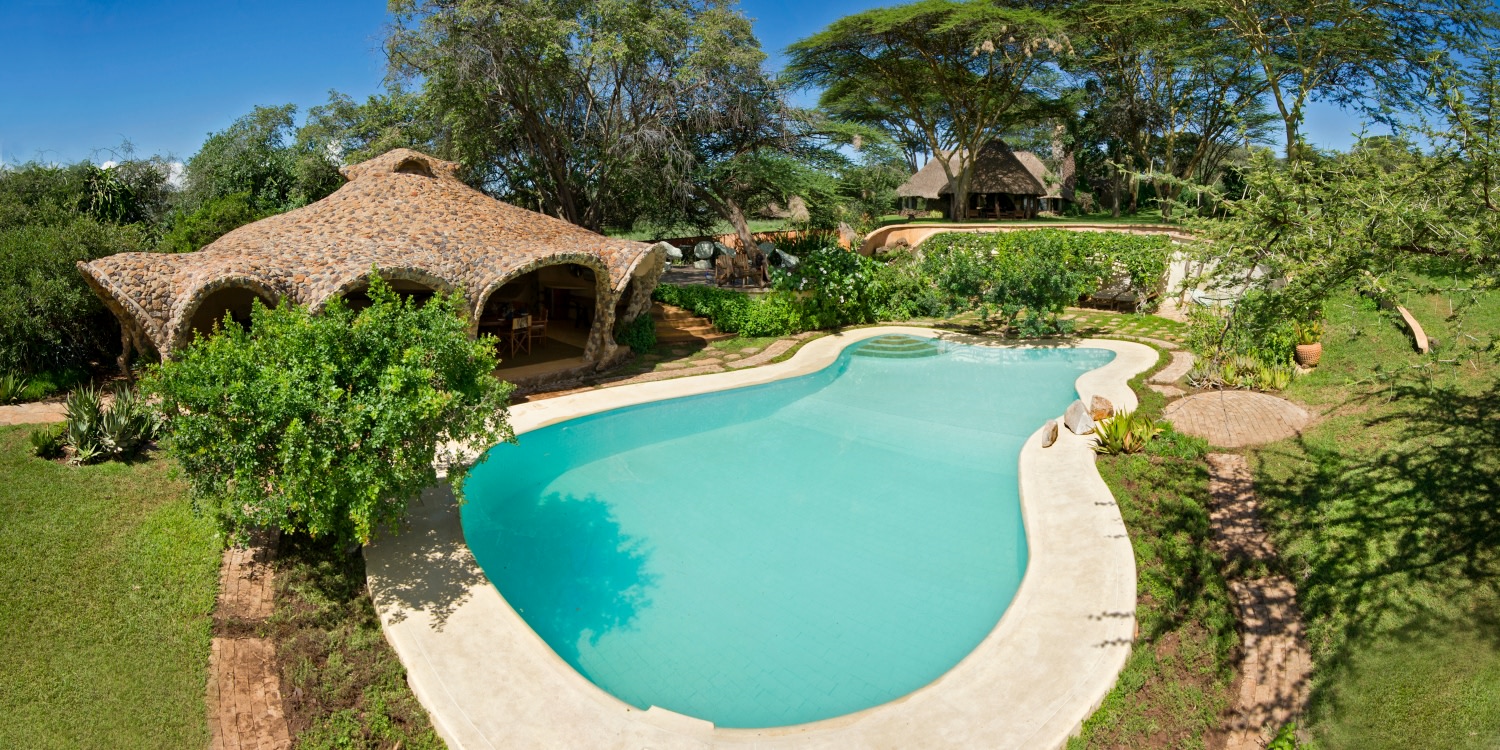 Swimmingpool im Lewa House