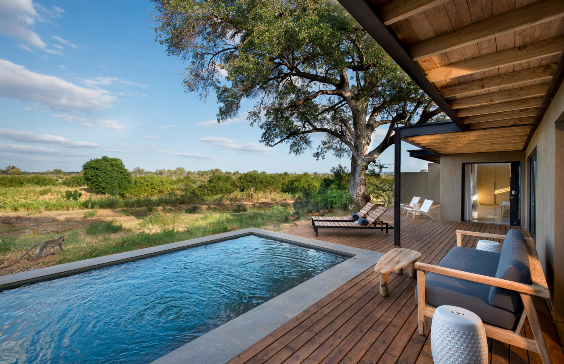 River Suite Pool der Lion Sands River Lodge Südafrika