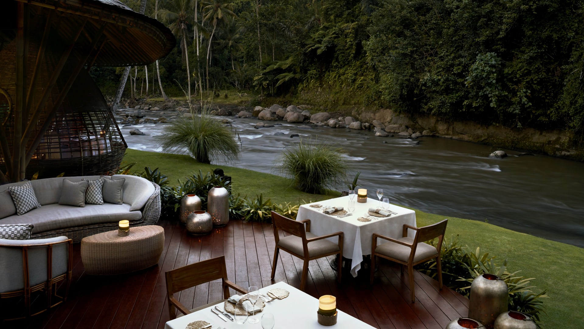 Terrasse des Kubu Restaurant