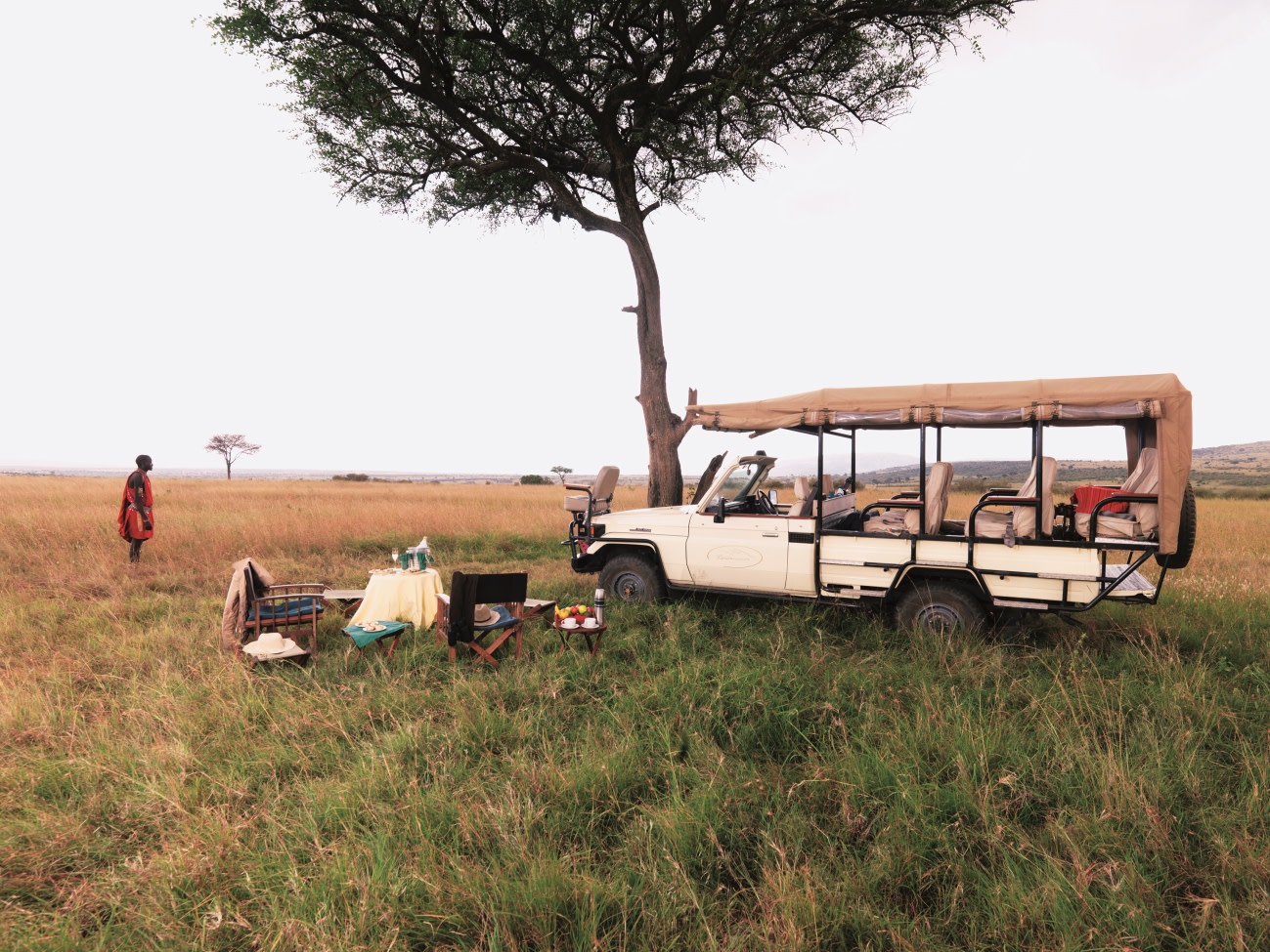 Picknick im Busch nahe des Mara Bushtops