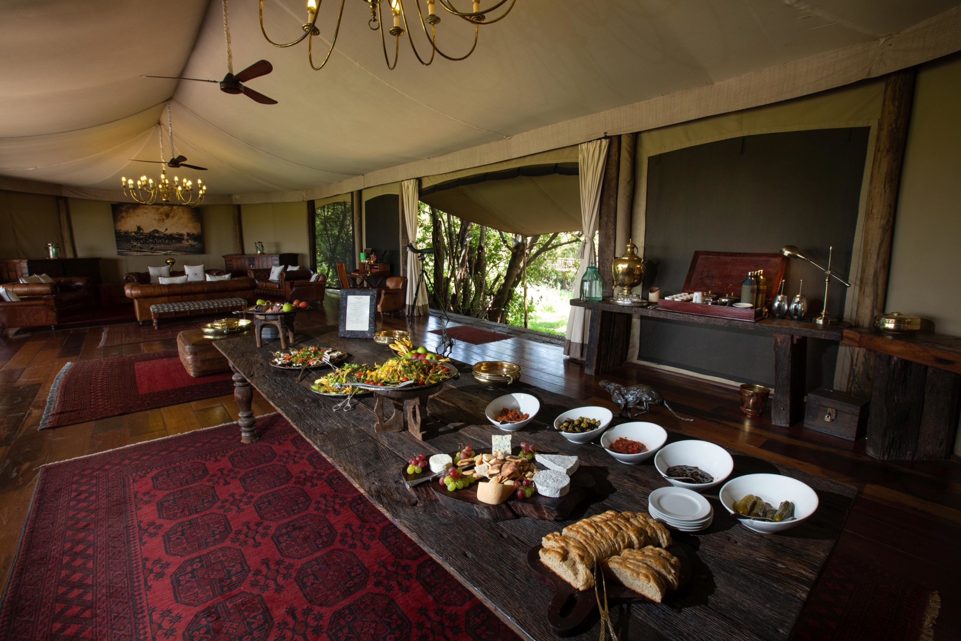 Restaurant des Mara Plains Camp
