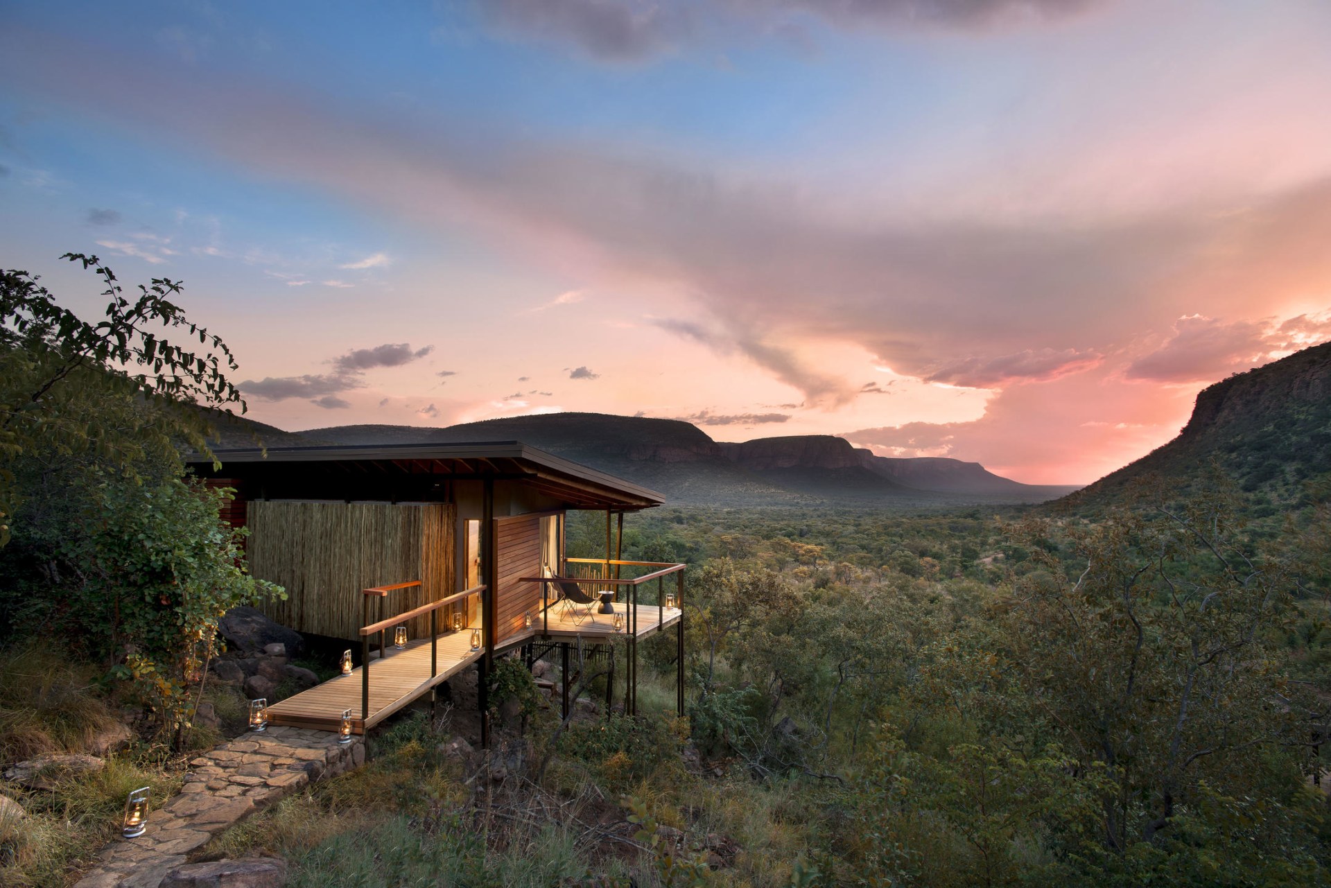 Luxury Suite Exterior in der Marataba Mountain Lodge