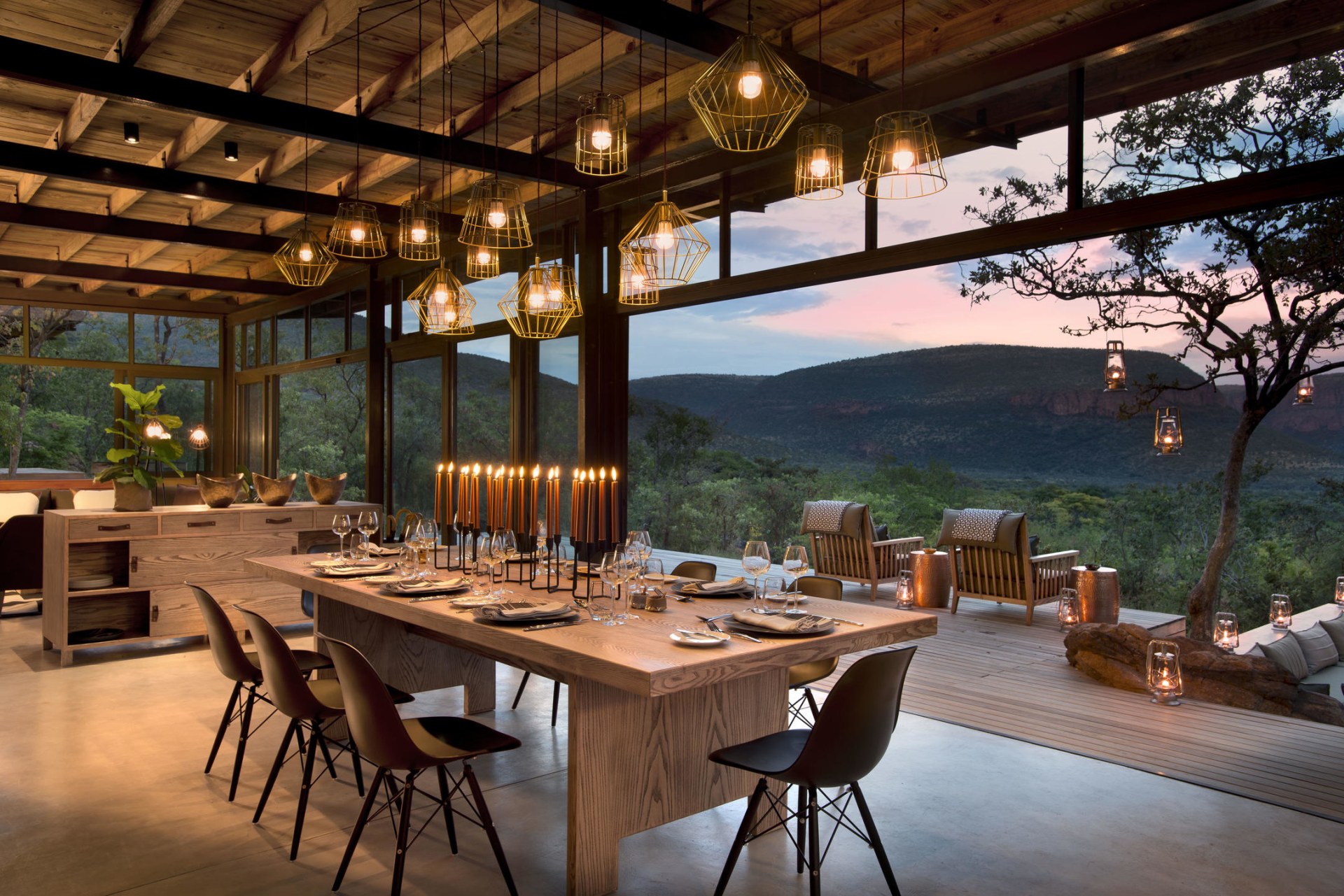 Restaurant in der Marataba Mountain Lodge