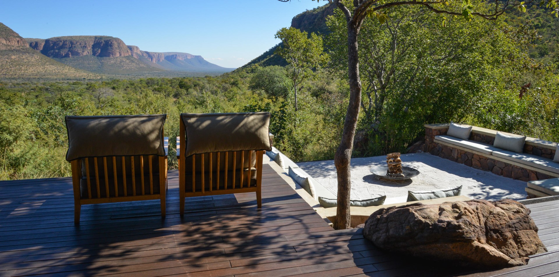 Ausblick in der Marataba Mountain Lodge