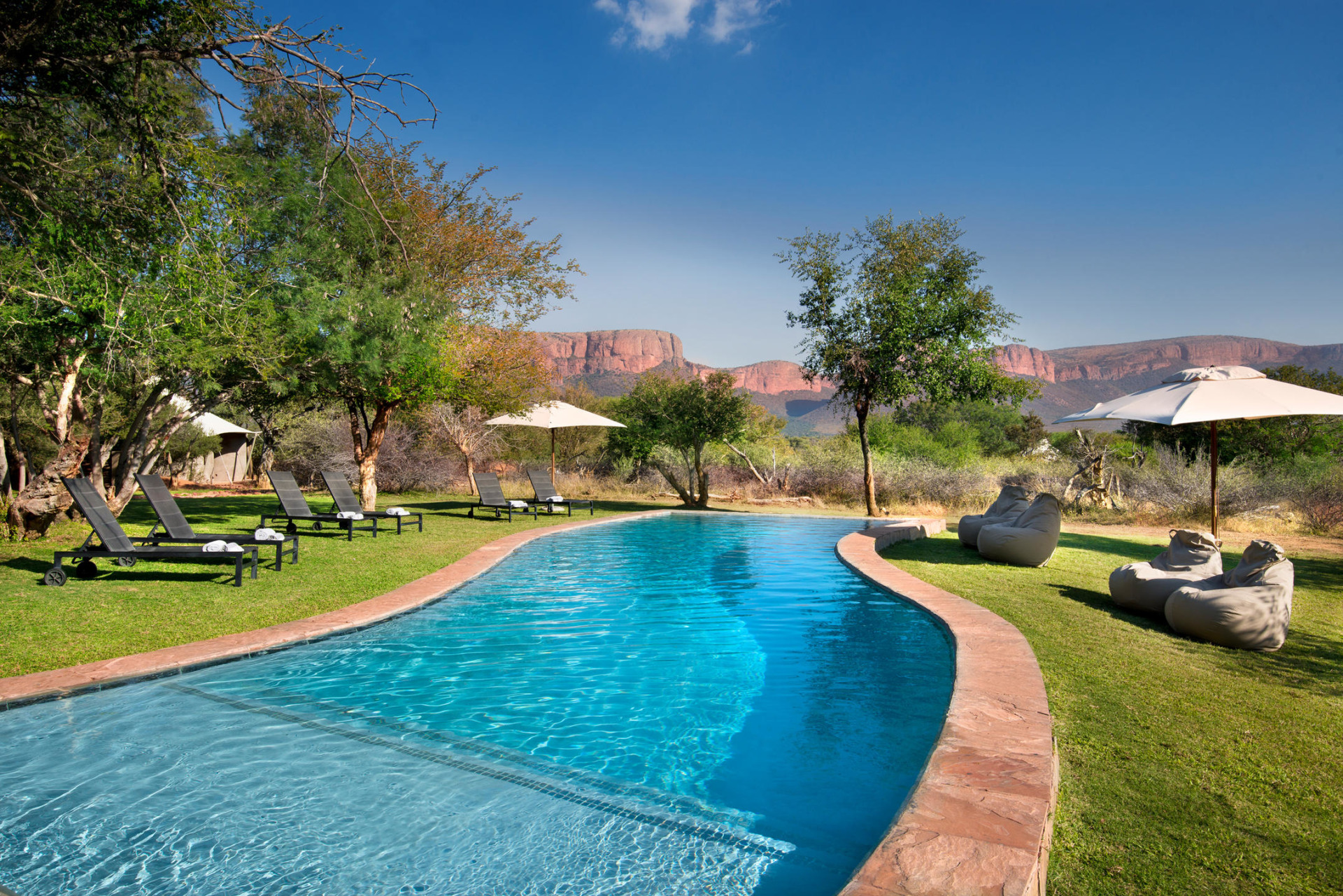 Swimmingpool der Marataba Safari Lodge