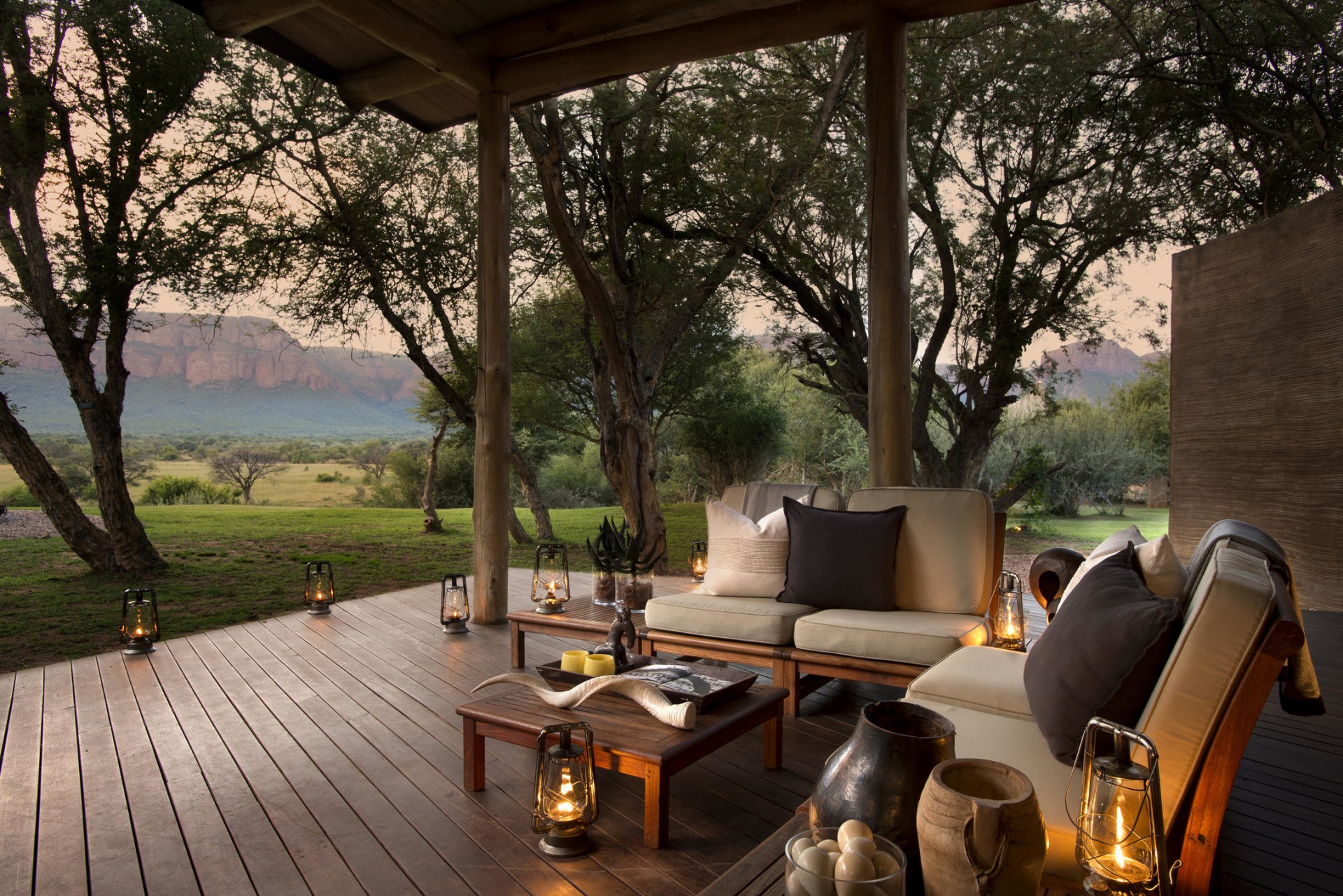 Ausblick von der Terrasse der Marataba Safari Lodge