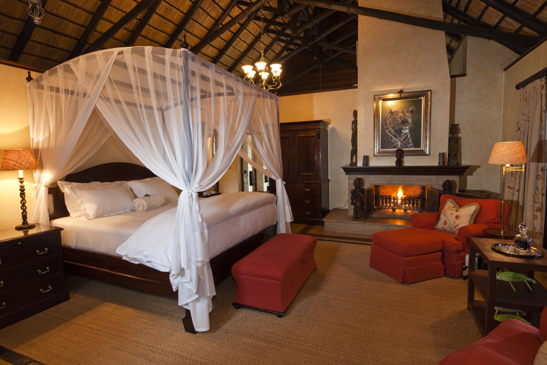 Suite Schlafzimmer der Mateya Safari Lodge