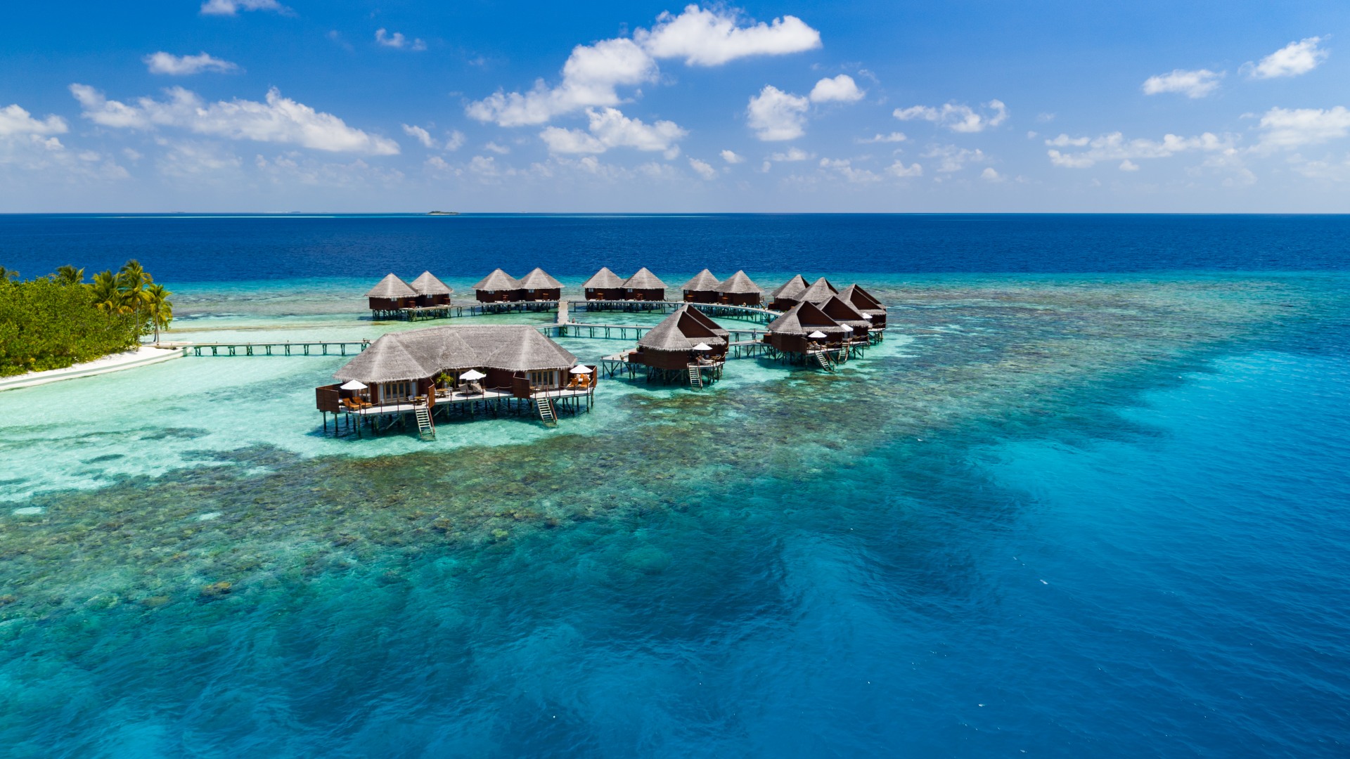 Wasser Villen auf Mirihi Island
