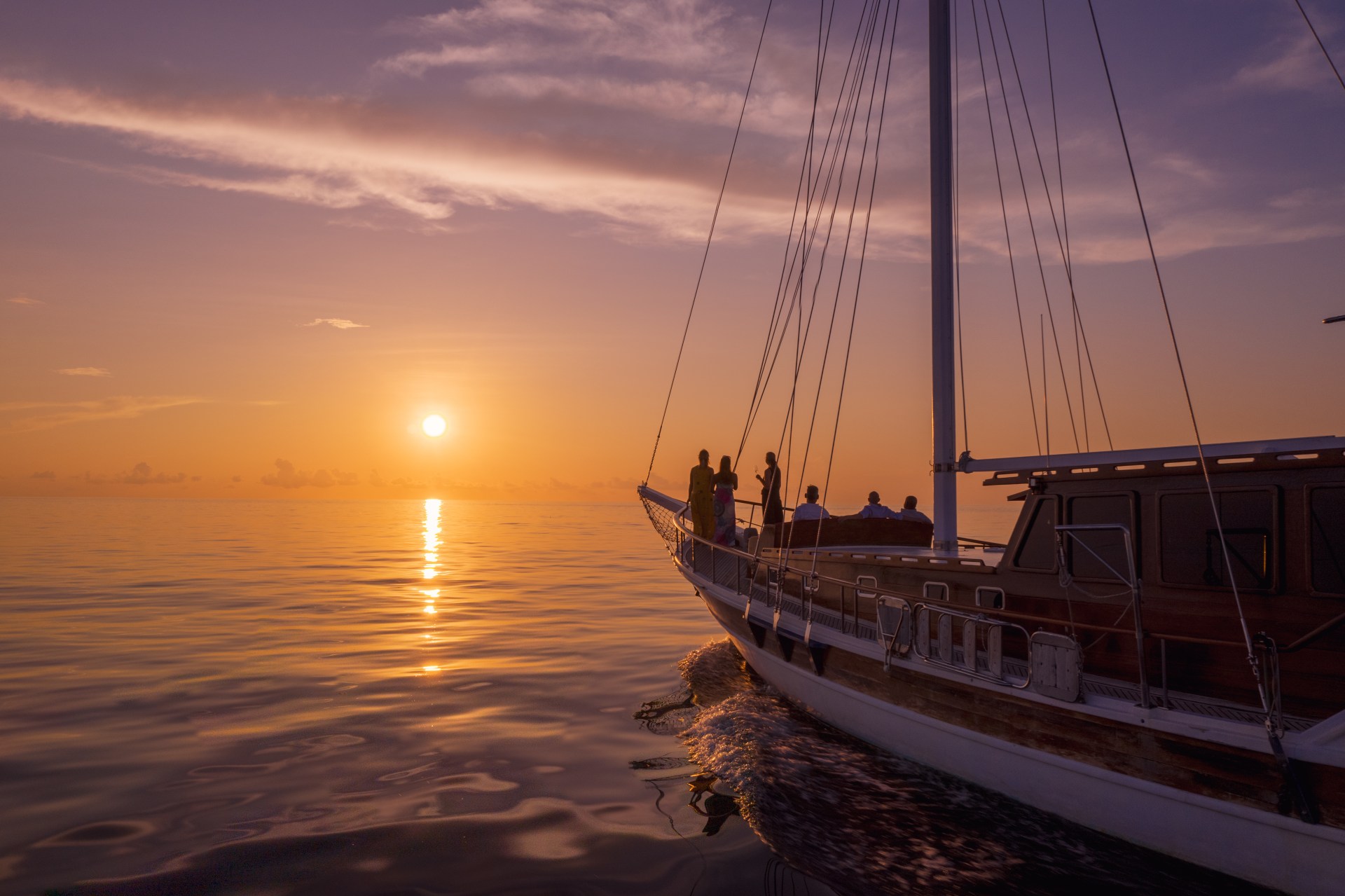 Bootfahrt zum Sonnenuntergang