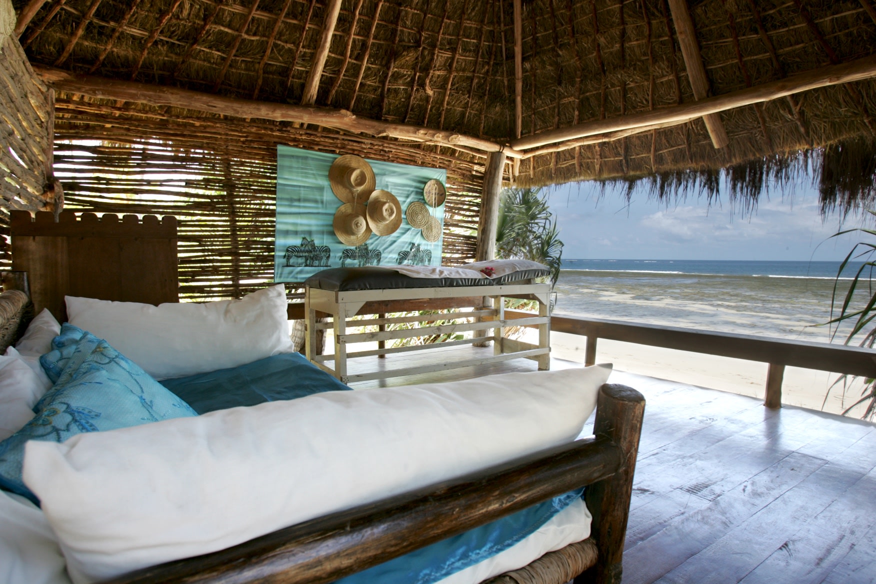 Massage mit Ausblick auf den Strand des Msambweni Beach House