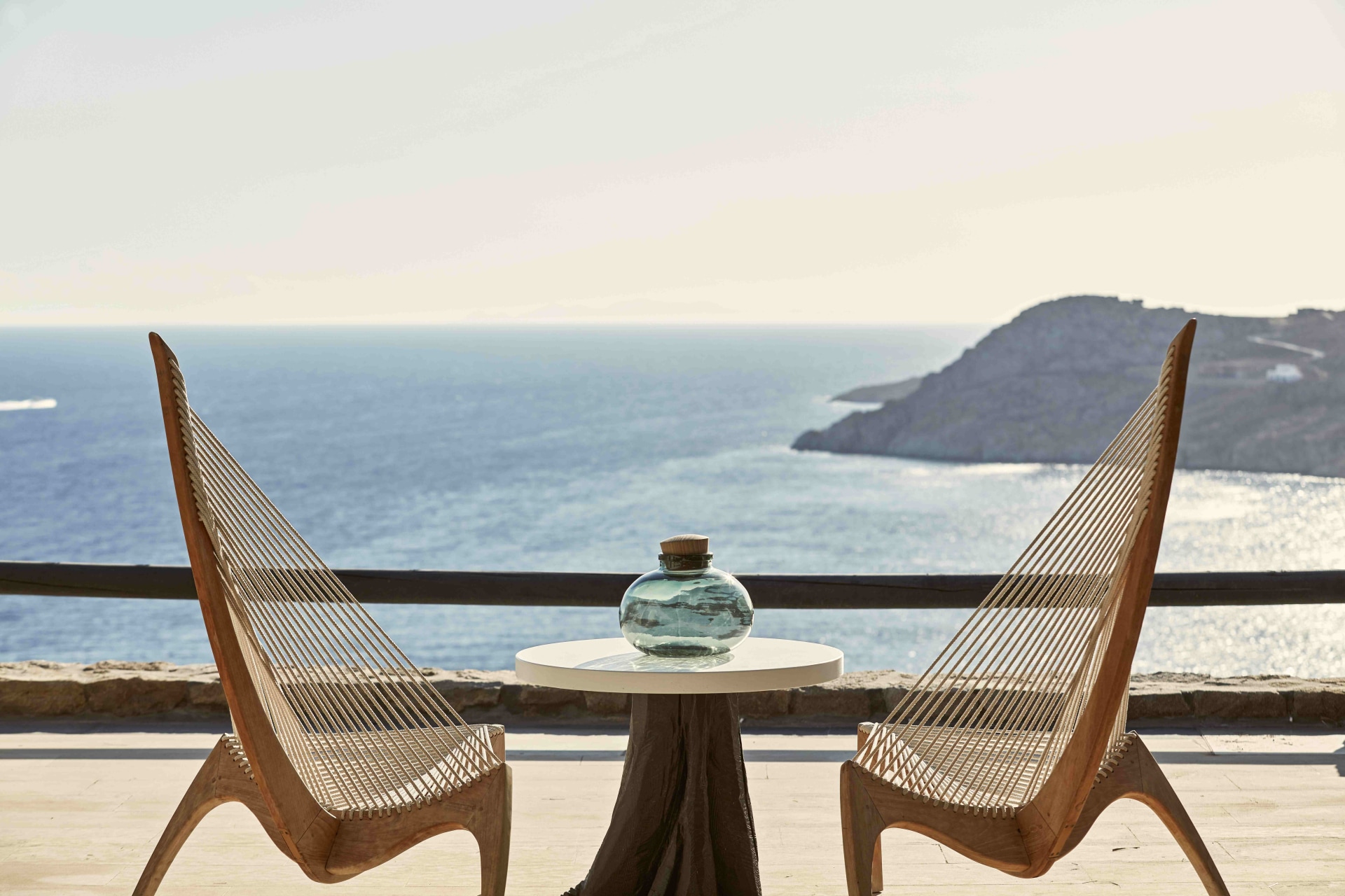 Terrasse mit Blick aufs Meer des Grand Majestic Retreats