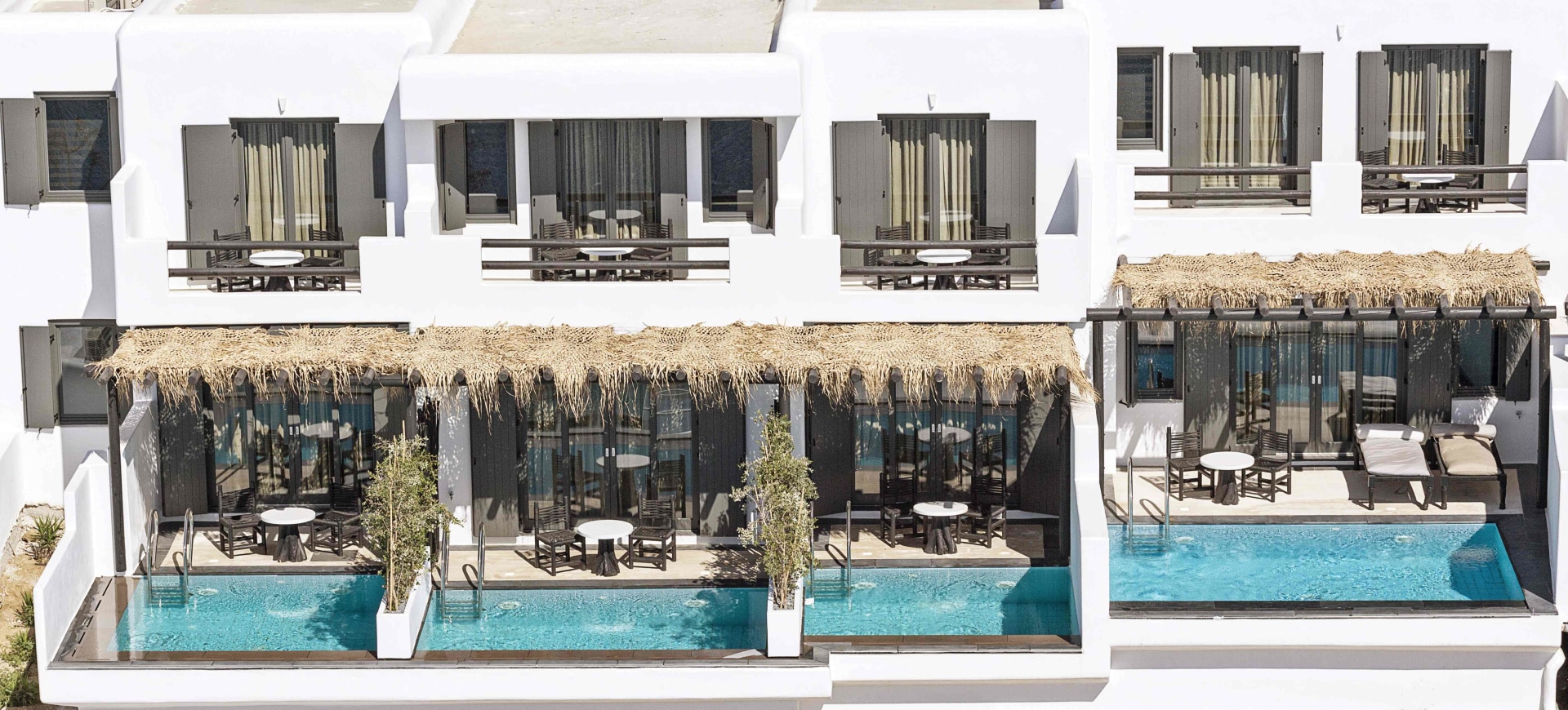 Außenfassade vom Myconian Utopia Resort