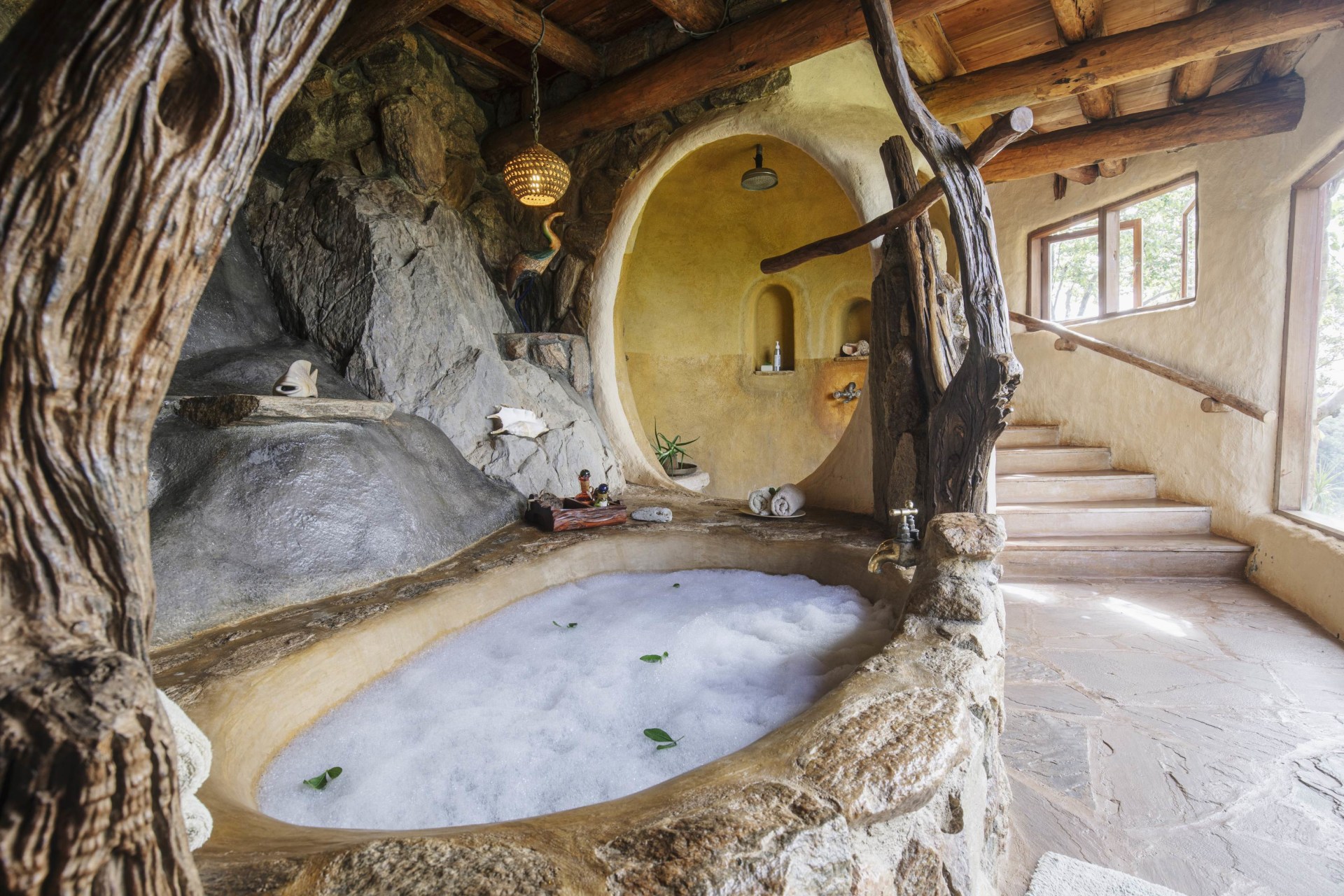 Badewanne im Gaestezimmer der Ol Malo Lodge