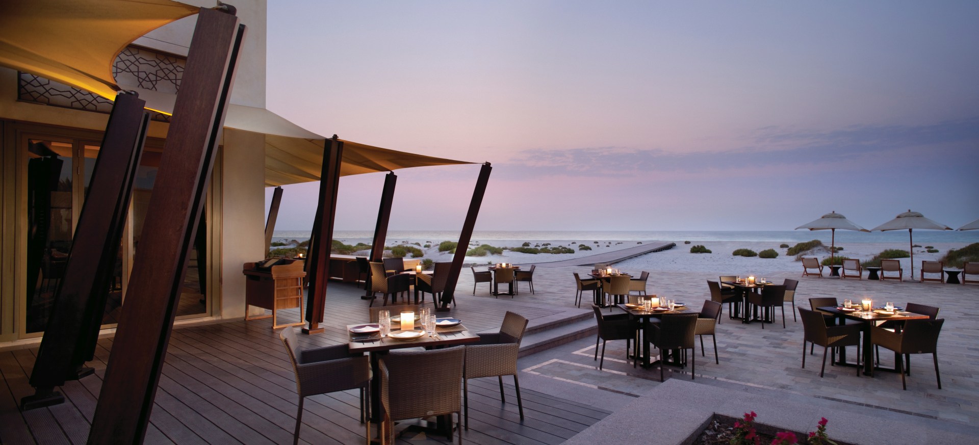 Sonnenuntergang am Beach House 