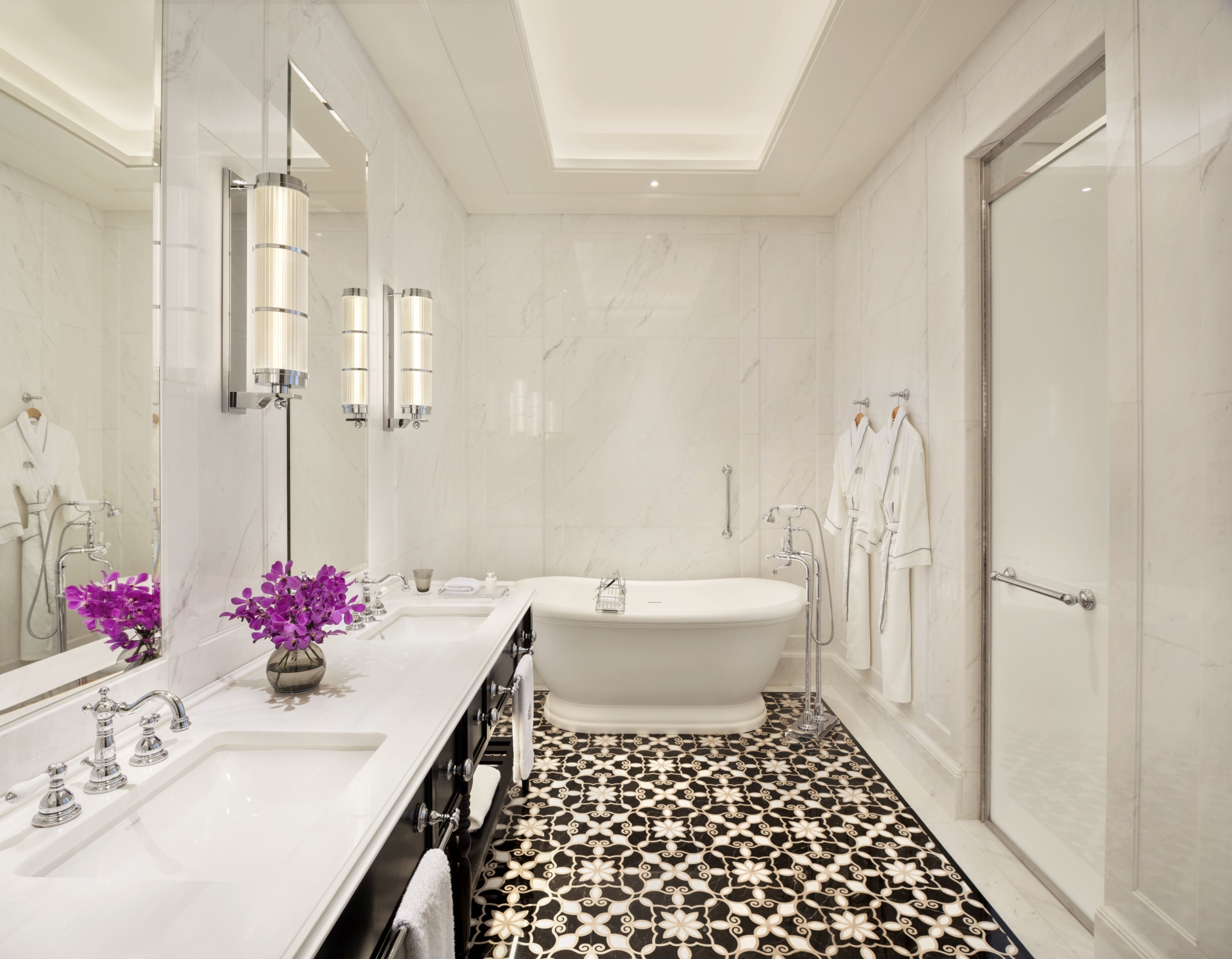 Residence Suite Badezimmer des Raffles Singapur