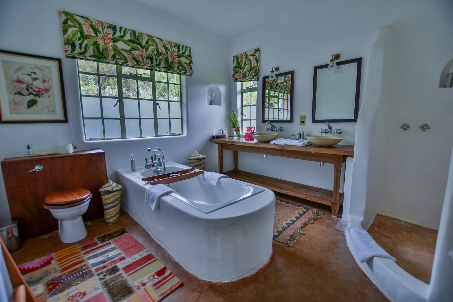 Badezimmer in der Sabyinyo Silverback Lodge