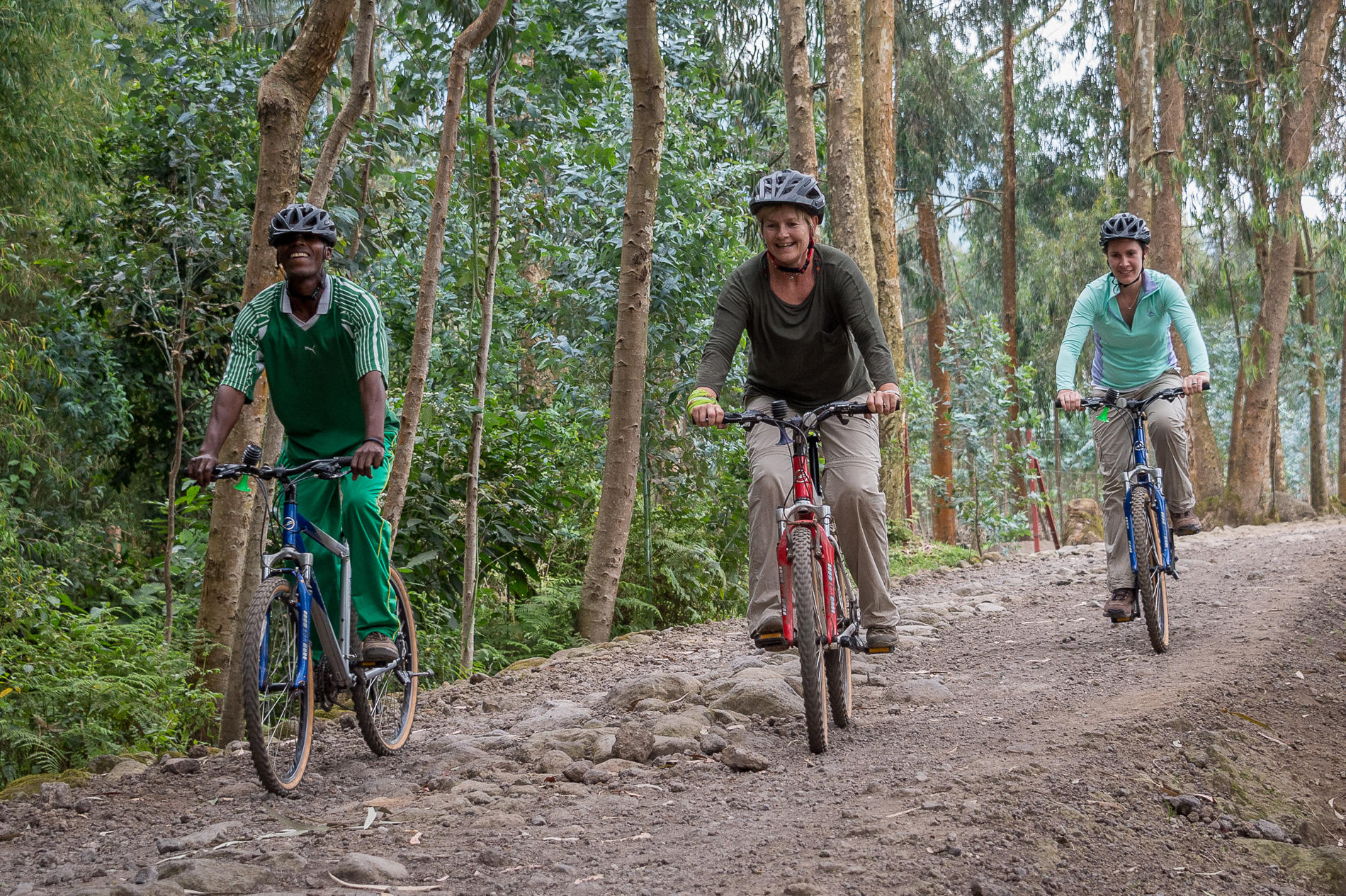 Mountainbike von der Sabyinyo Silverback Lodge aus