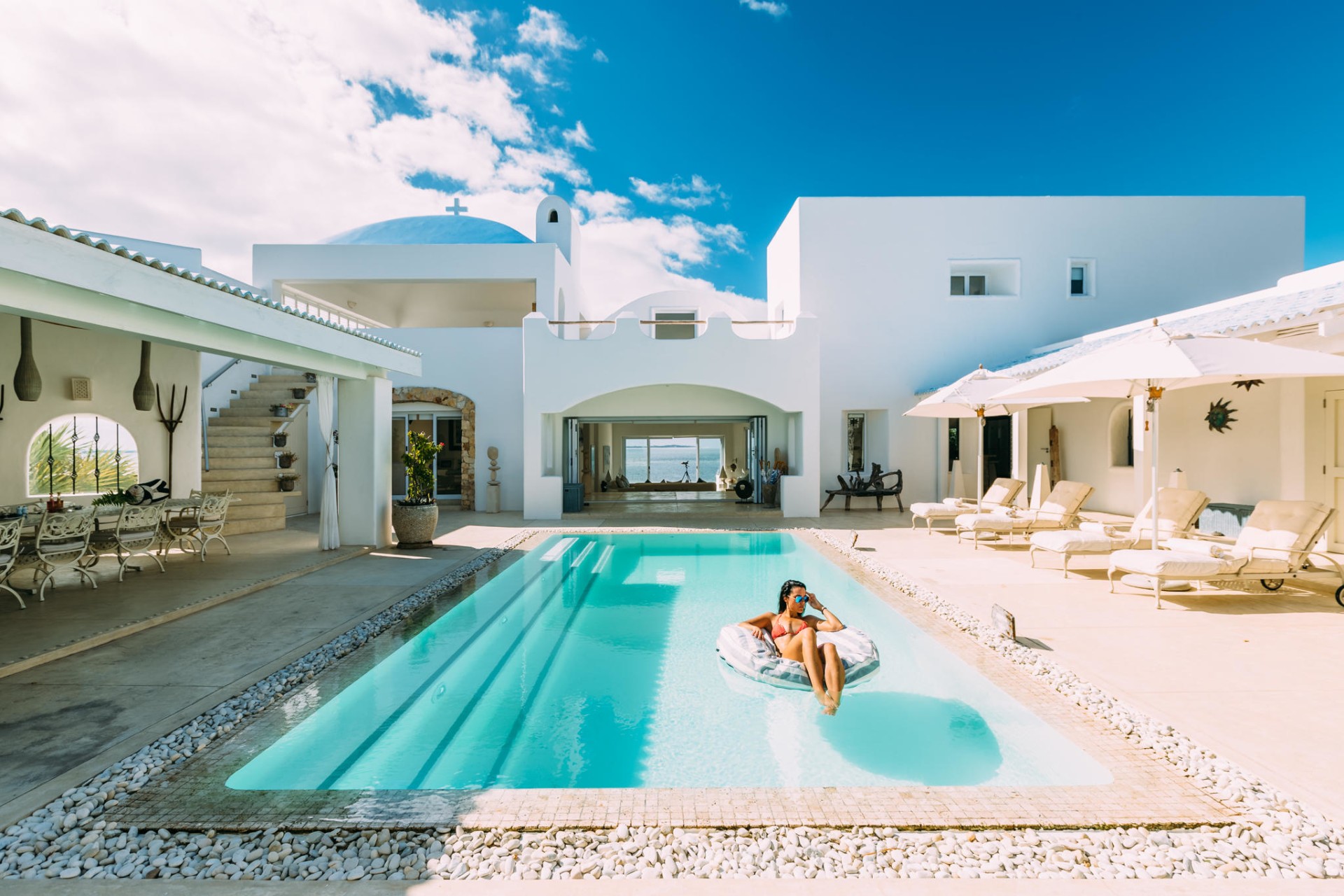 Swimmingpool Santorini Mozambique