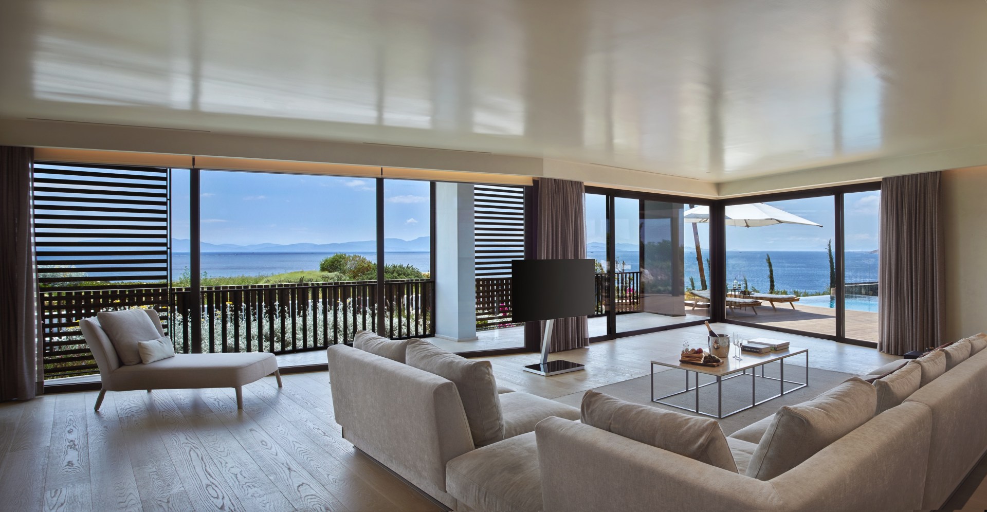 Seaview Kaplankaya Suite with Pool Wohnraum des Six Senses Kaplankaya