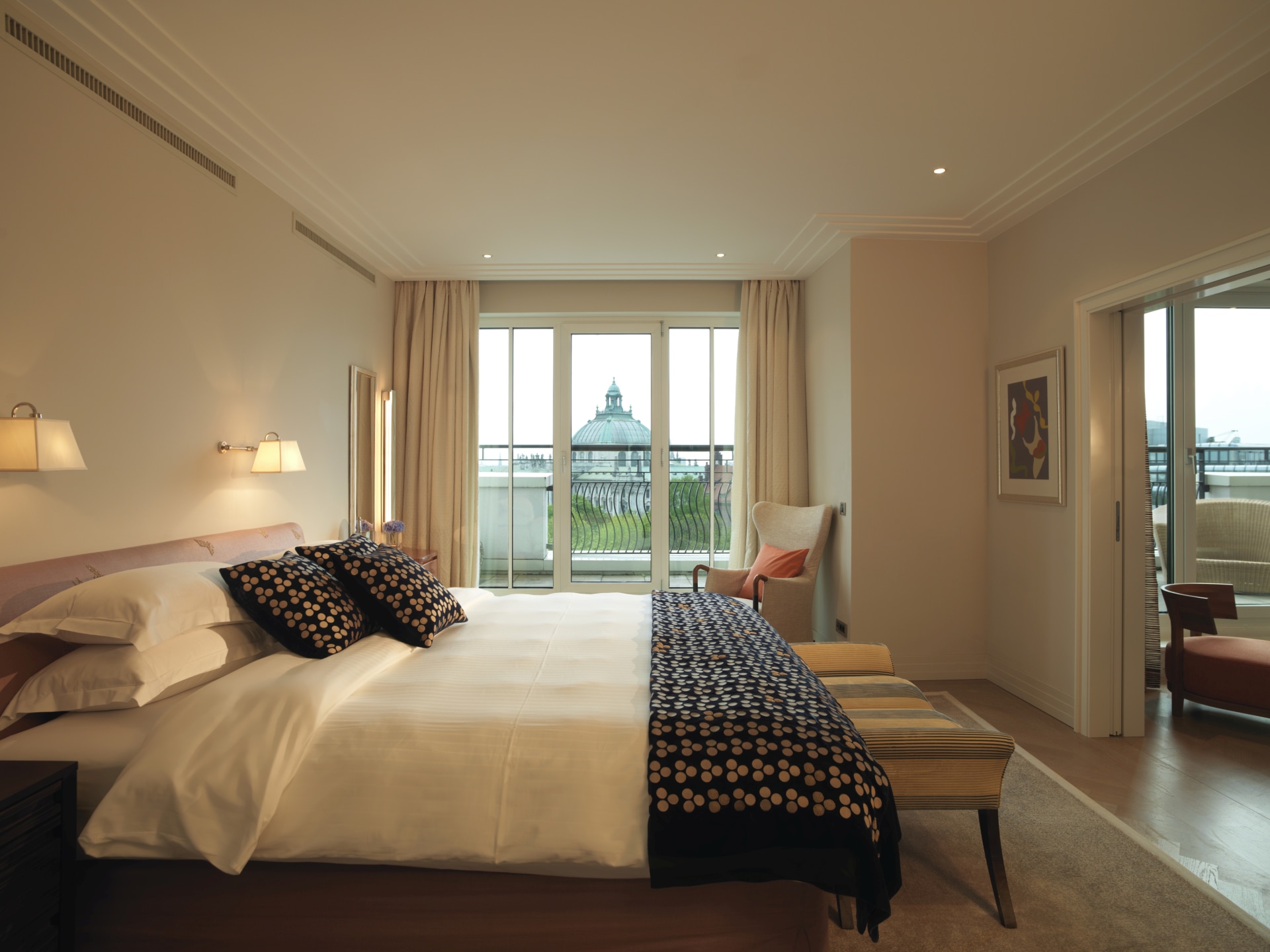 Schlafzimmer der Monforte Suite