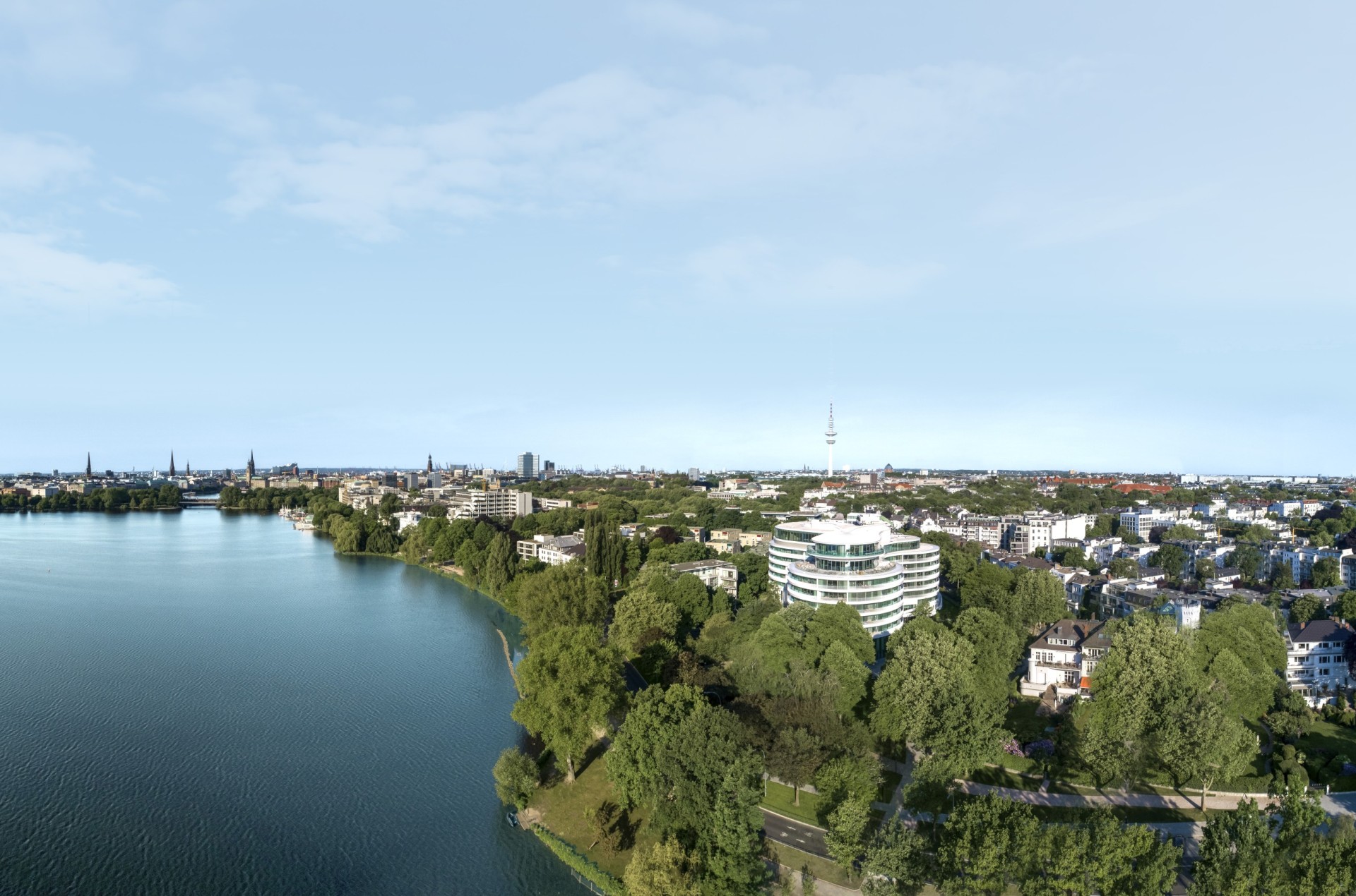 Lage des Fontenay an der Alster