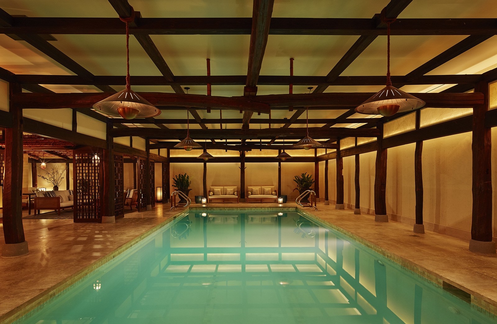 Indoor Pool des The Greenwich Hotel